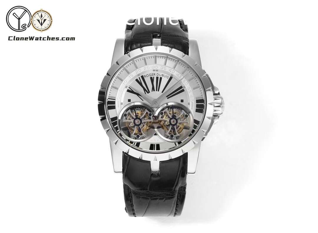 Roger Dubuis Super Clone Watches 1:1 Excalibur White Dial RDDBEX0250 45MM