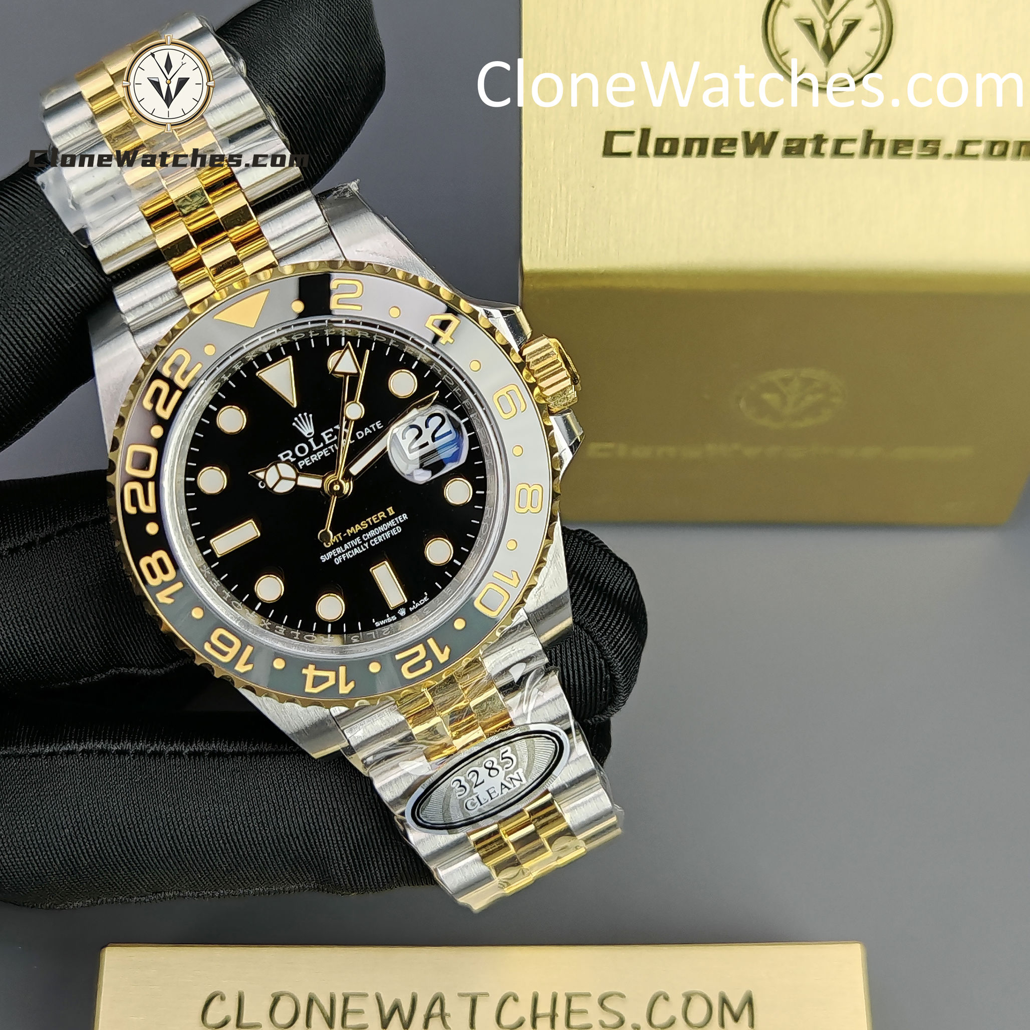 Rolex Super Clone Watches 1:1 GMT Master II m126713grnr Jubilee 3285 Movement
