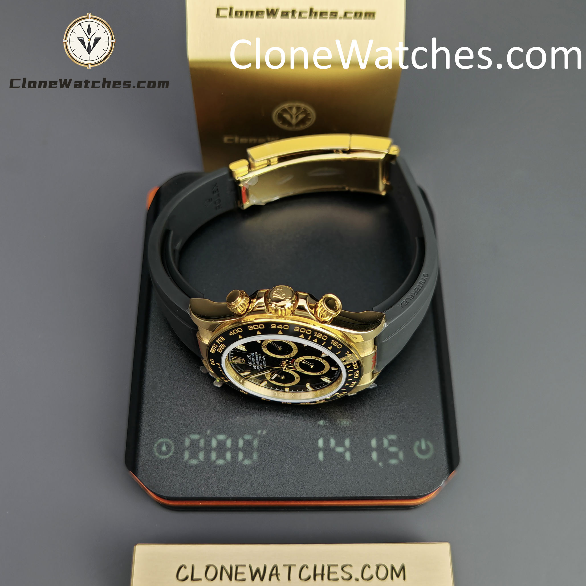 Rolex Super Clone Watches 1:1 Daytona 18k Gold M126518ln-0008 4131 Movement
