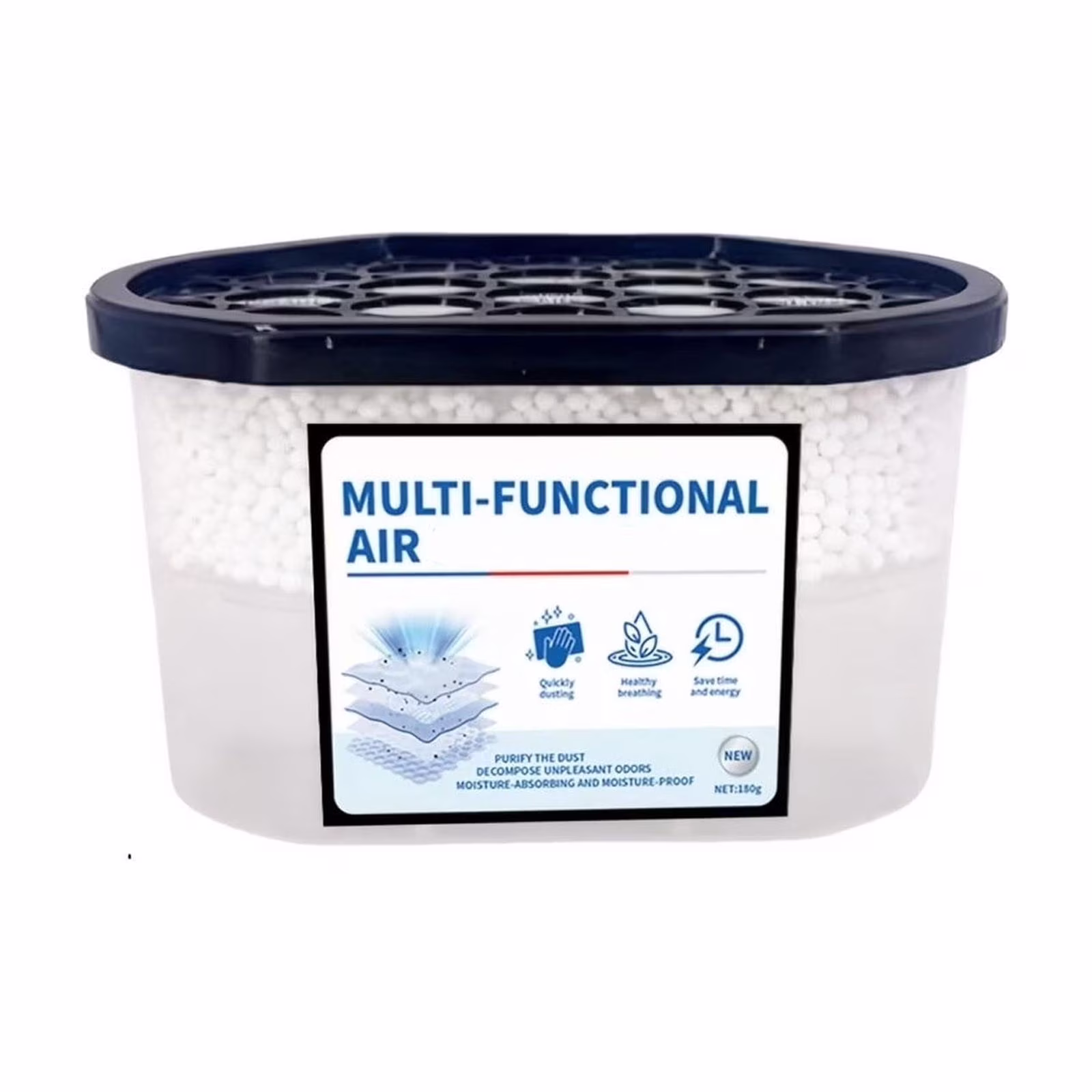 cpengpj Activated Carbon Dehumidifier Box with Smart Indicator, Moisture Absorber for Wardrobes, Shoe Cabinets and Bathrooms, Odor Eliminator with Calcium Chloride