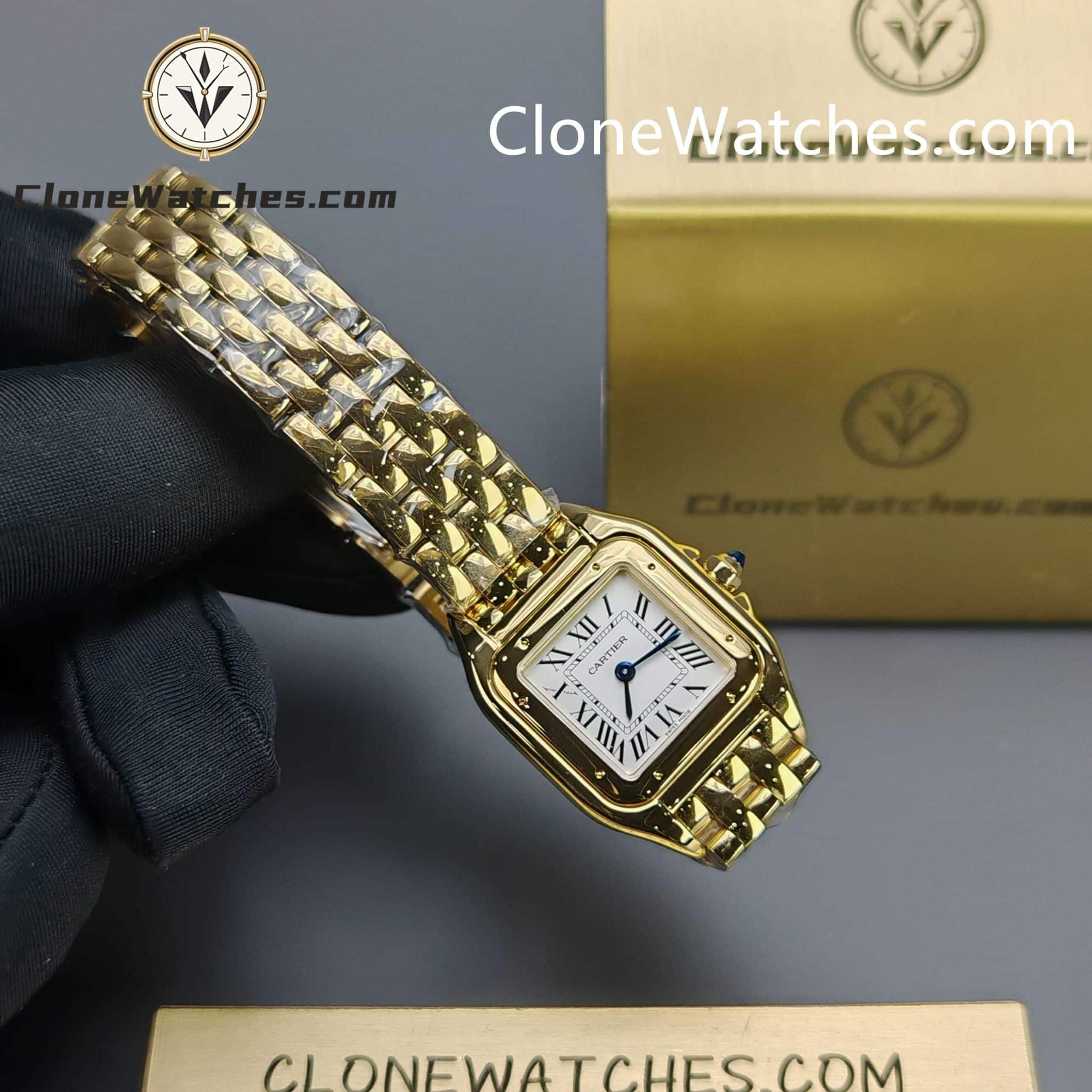 Cartier Super Clone Watches 1:1 PANTHÈRE DE CARTIER White Dial 22mm x30mm WGPN0059