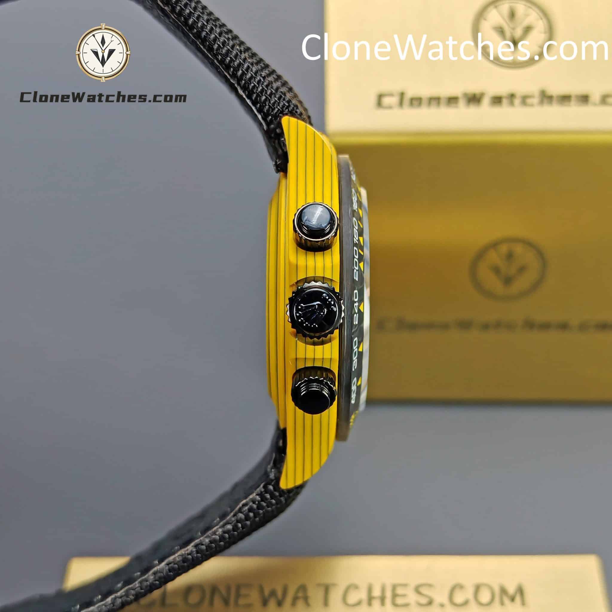Modified Super Clone Watches 1:1 DiW Rolex Daytona Carbon Fiber BUMBLEBEE