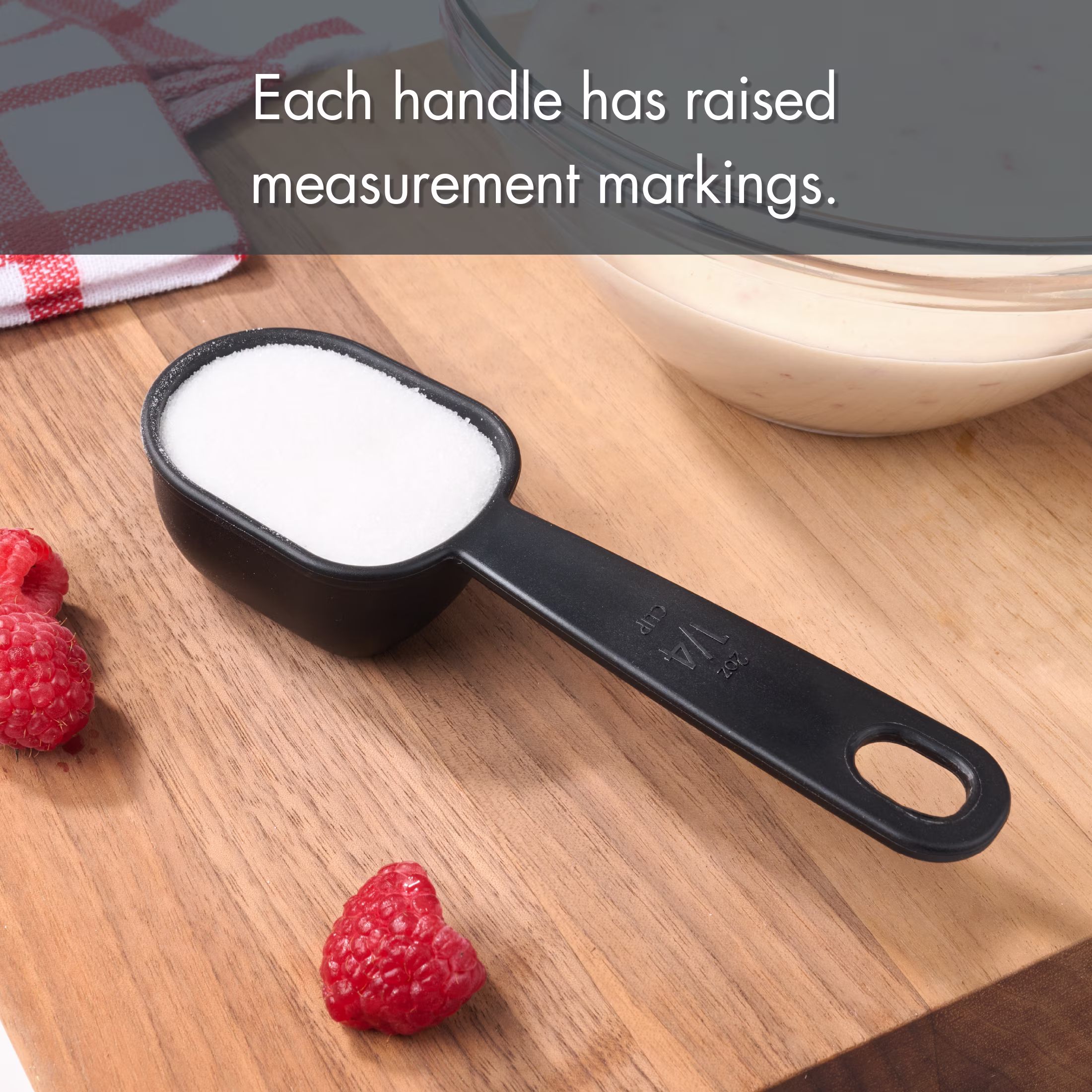 Mainstays 8-Piece Measuring Cup and Spoon Set - Durable, Space Saving Kitchen Essential, Black