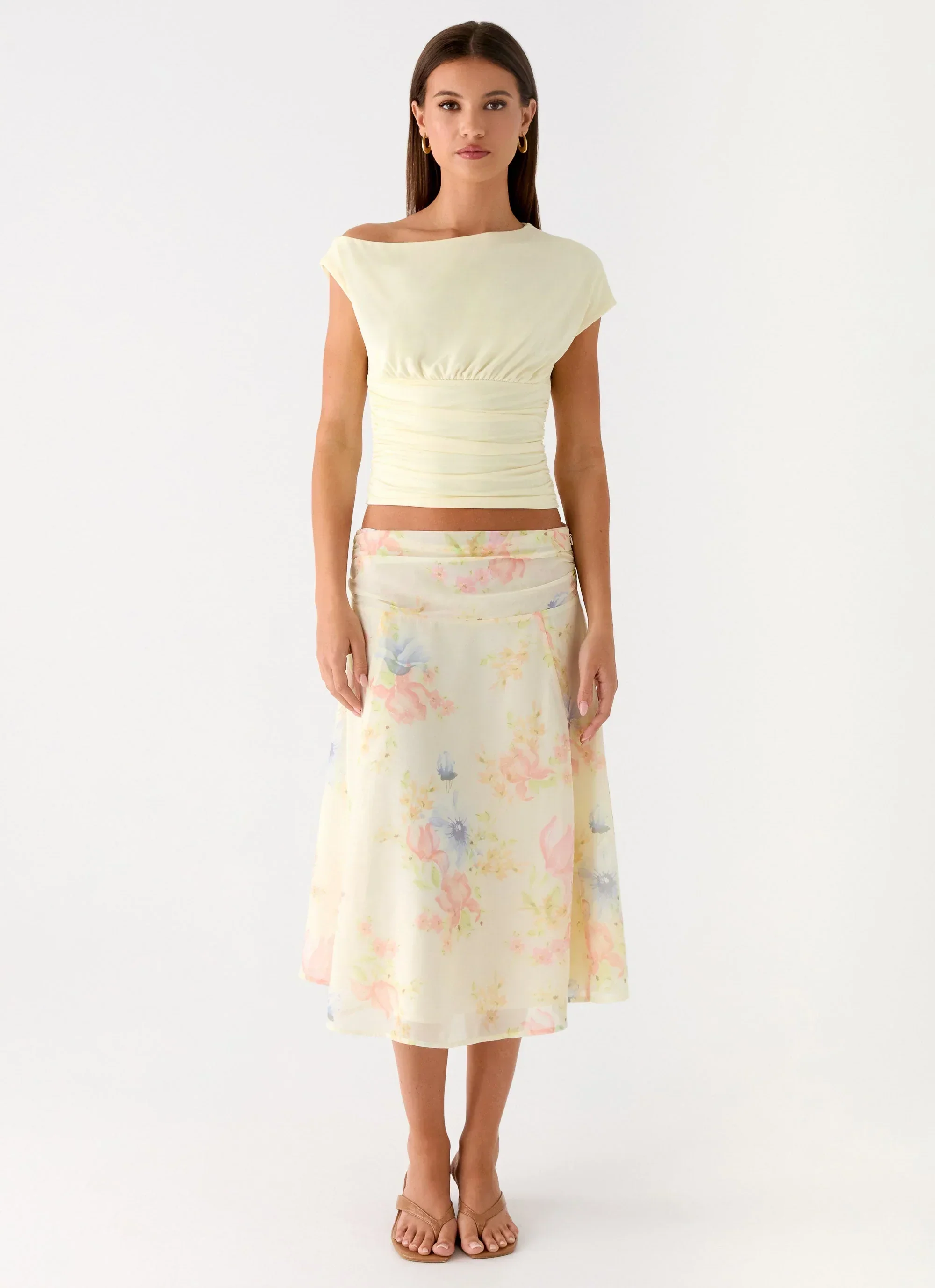 Valley Midi Skirt - Spring Meadow