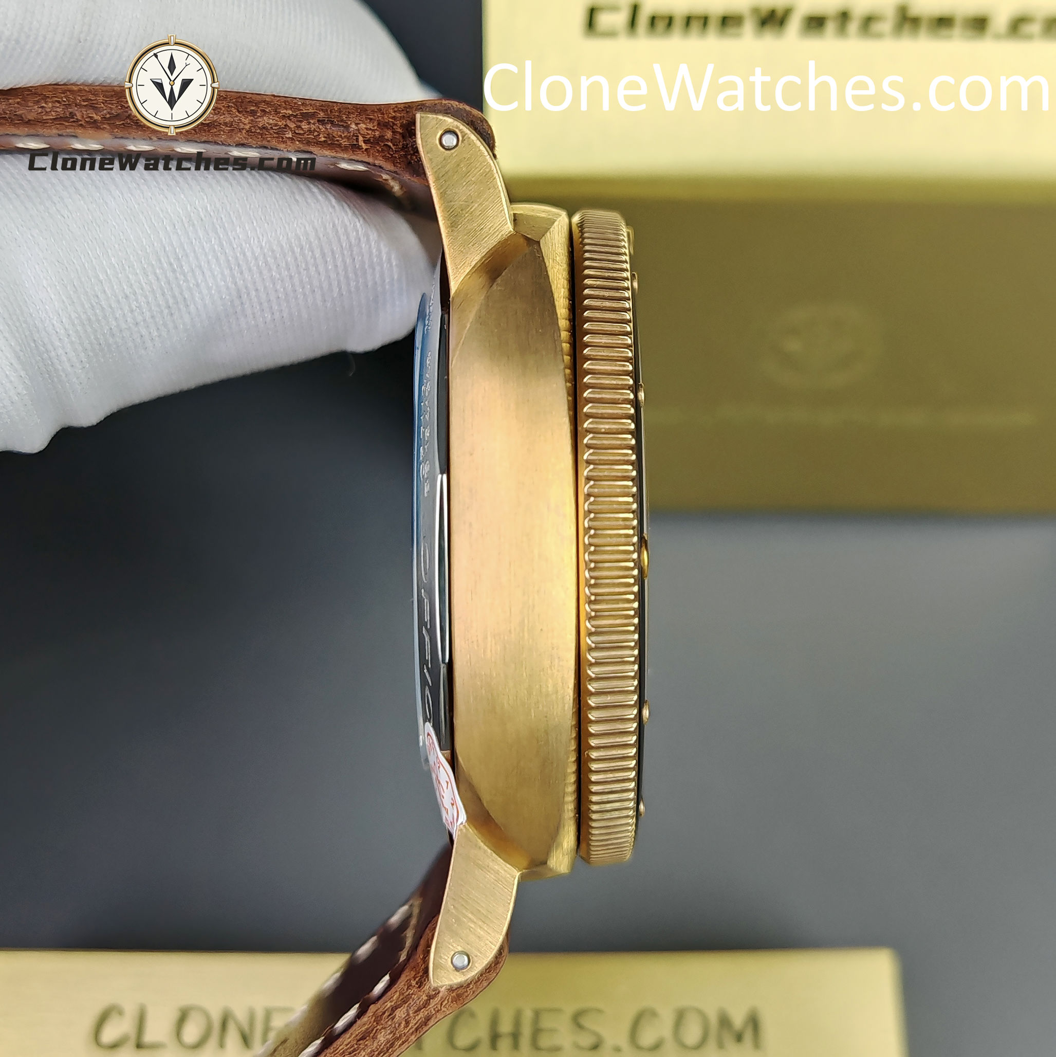 Panerai Super Clone Watches 1:1 Submersible Bronzo PAM 00968 Brown Dial