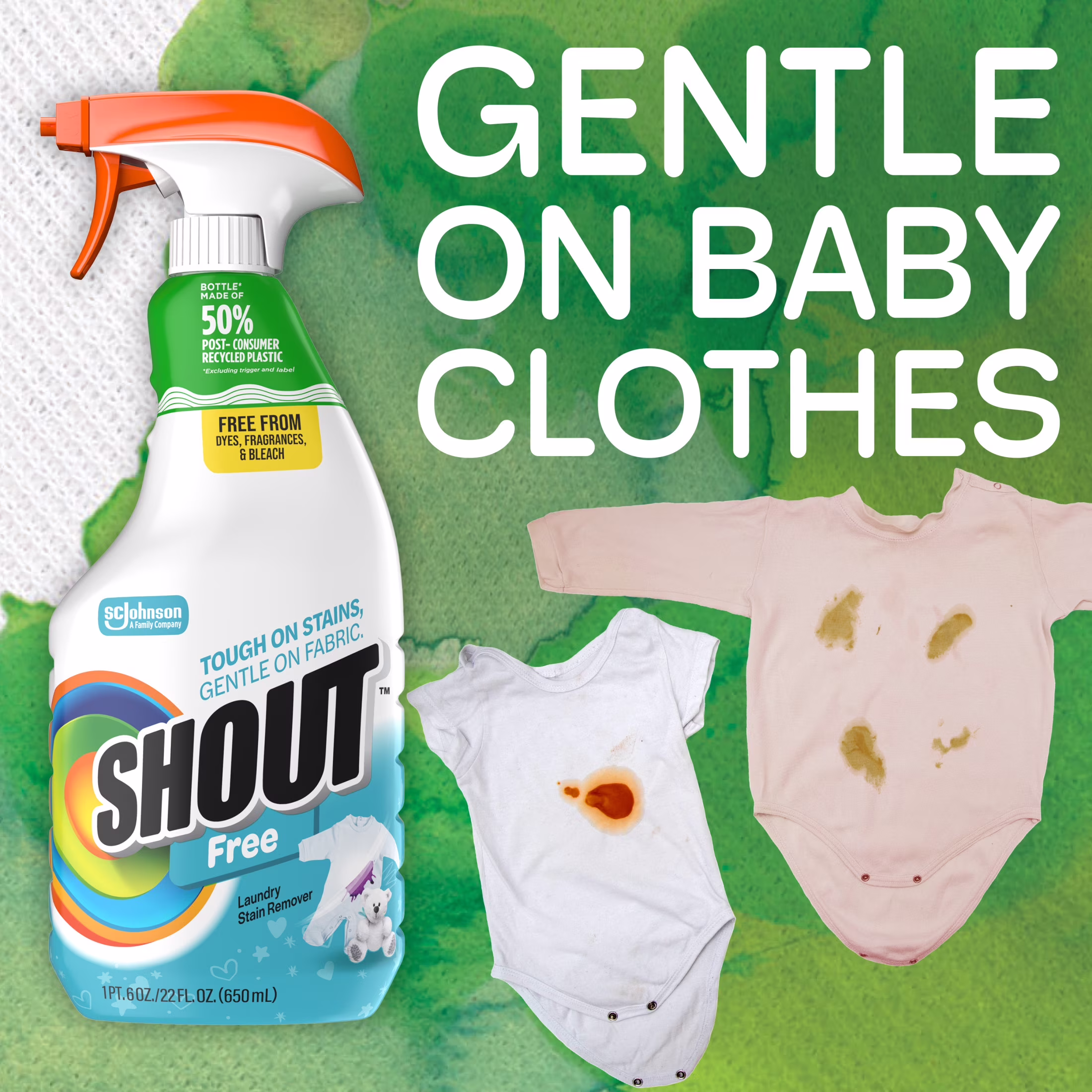 Shout Free, Laundry Stain Remover, 22 fl oz