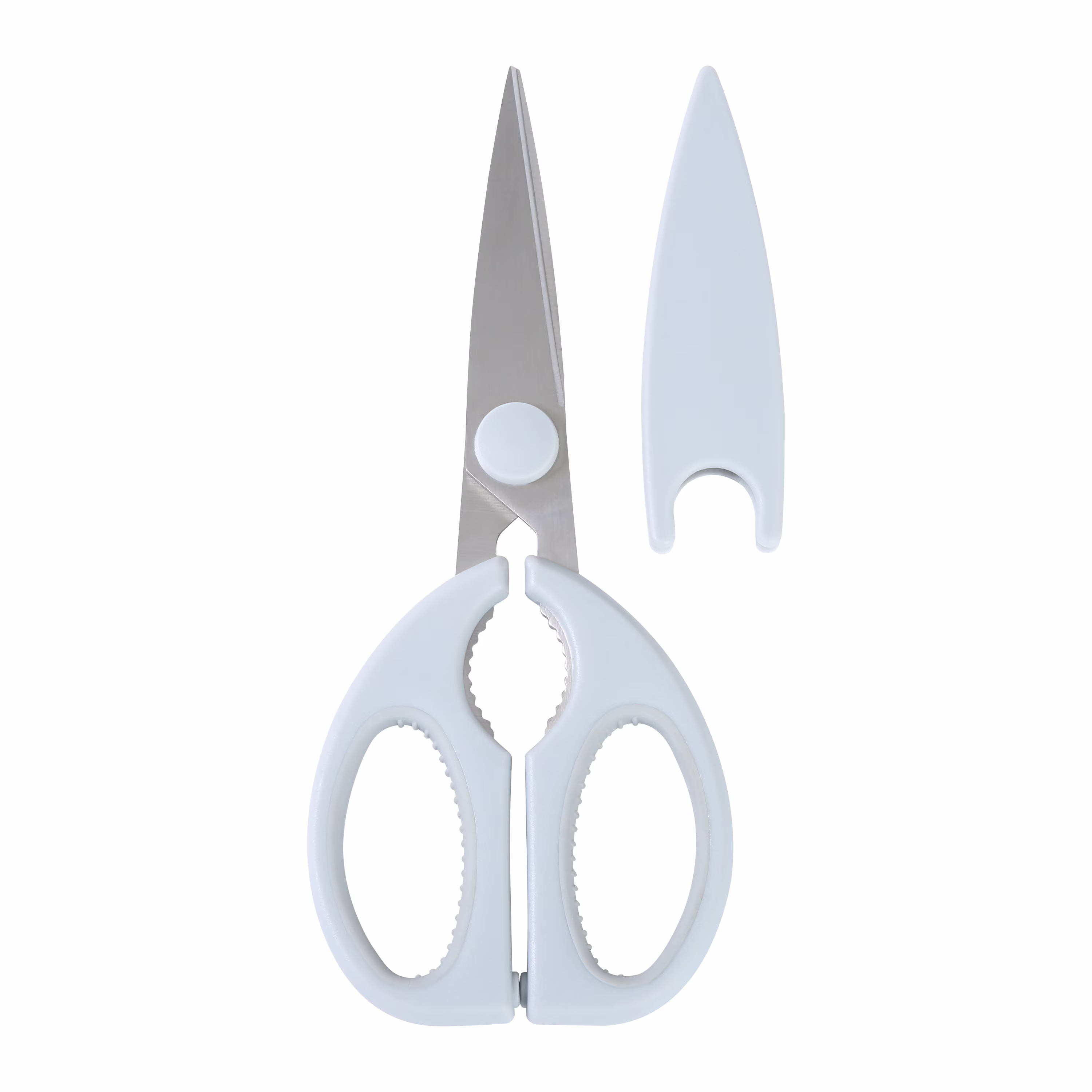 Mainstays Kitchen Utility Shears with Removable Sheath, Stainless Steel Blades, Plastic Handle