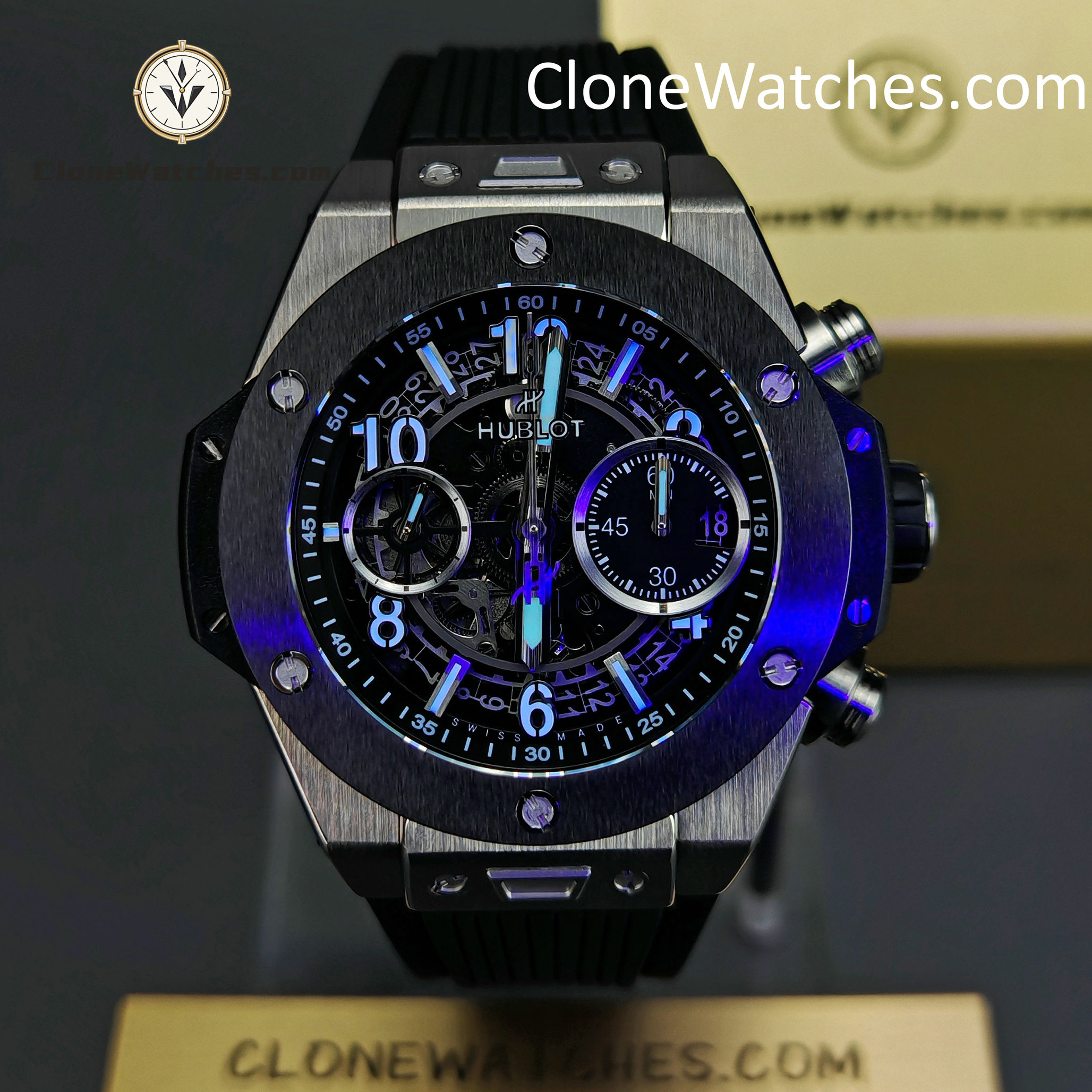 Hublot Super Clone Watches 1:1 Big Bang Unico Titanium Ceramic 42mm 441.NM.1171.RX