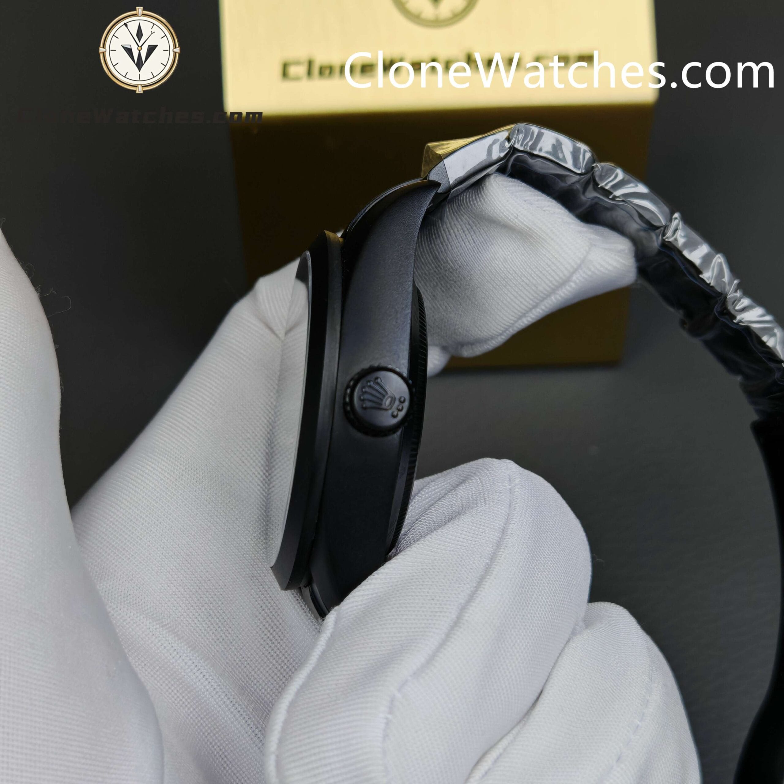 Modified Super Clone Watches 1:1 Rolex Tourbillon All Black Automatic movement