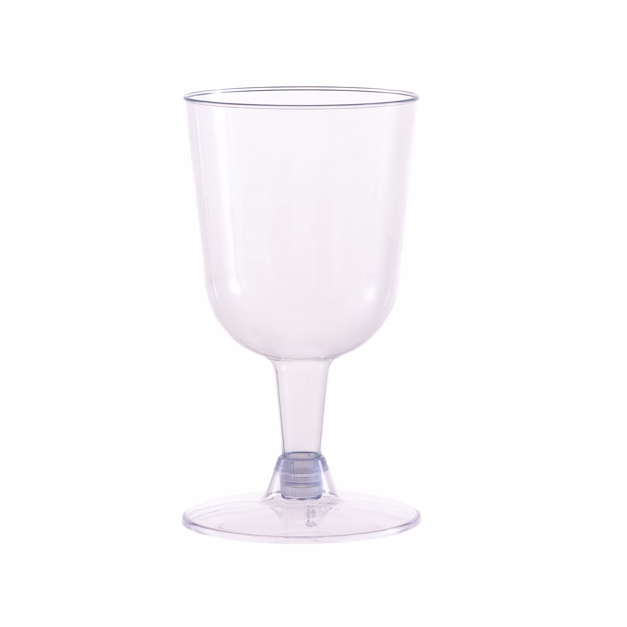 Way To Celebrate Clear Plastic Wine Glasses, 8 Count, 6.3 fl oz, 4.84 in x 2.64 in