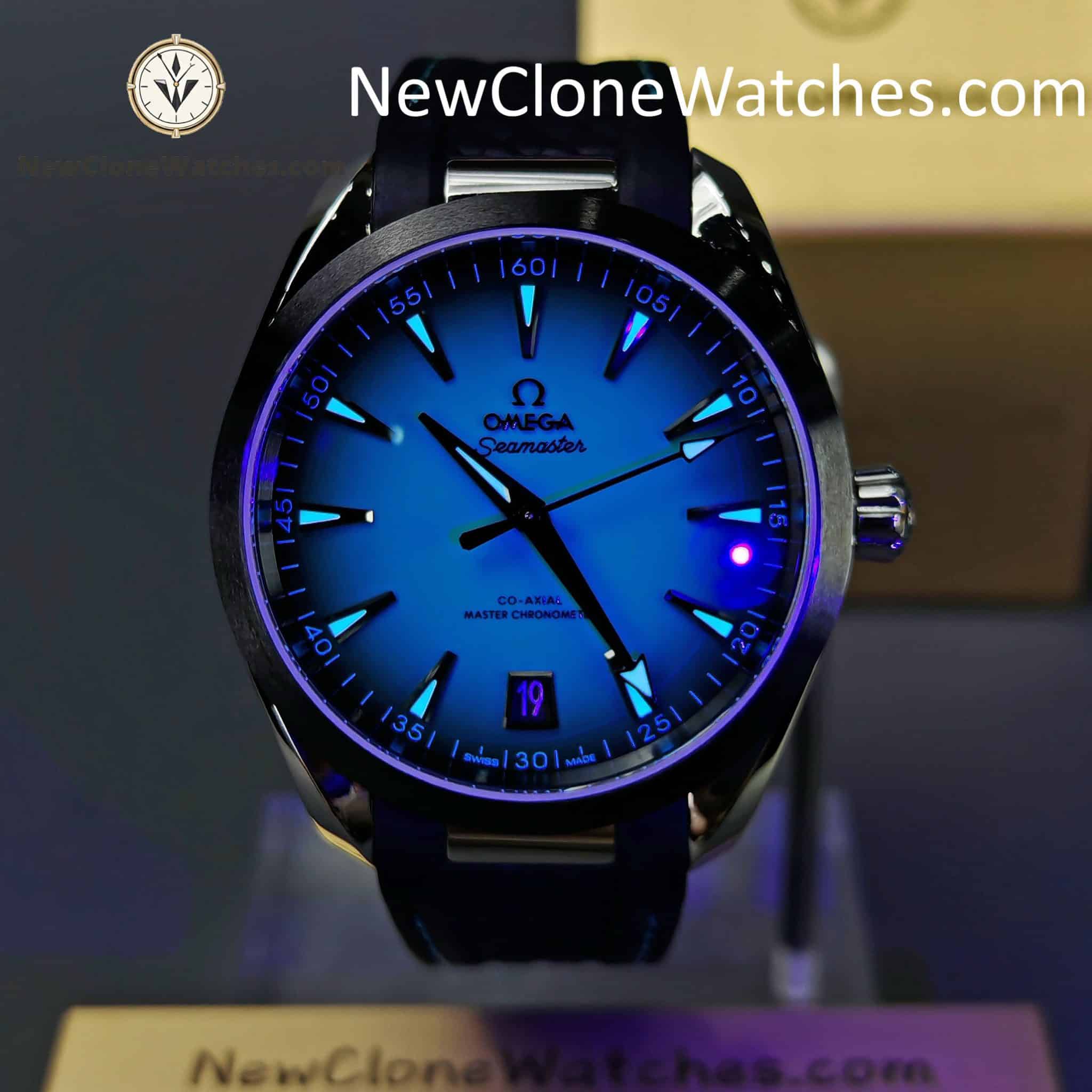 OMEGA Super Clone Watches 1:1 Seamaster Aqua Terra 150M 220.32.41.21.03.001 41 mm Blue Dial