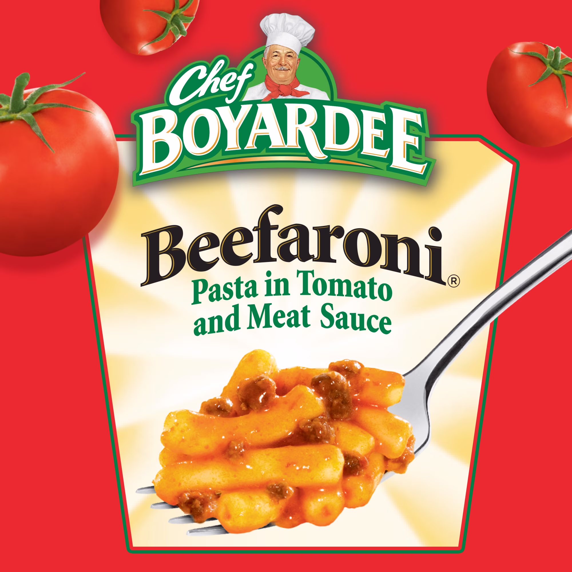 (12 pack) Chef Boyardee Beefaroni, Pasta in Tomato and Meat Sauce, Microwavable Meal, 7.5 oz. Bowl