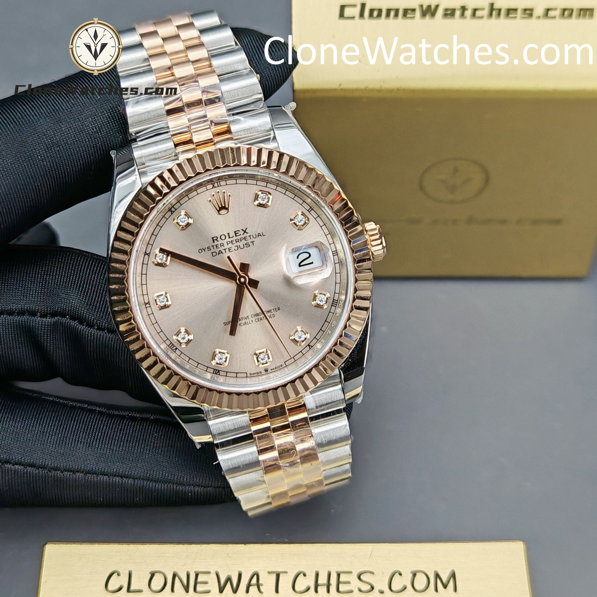 Rolex Super Clone Watch 1:1 DateJust m126331-0008 Jubilee 41MM 3235 Movement