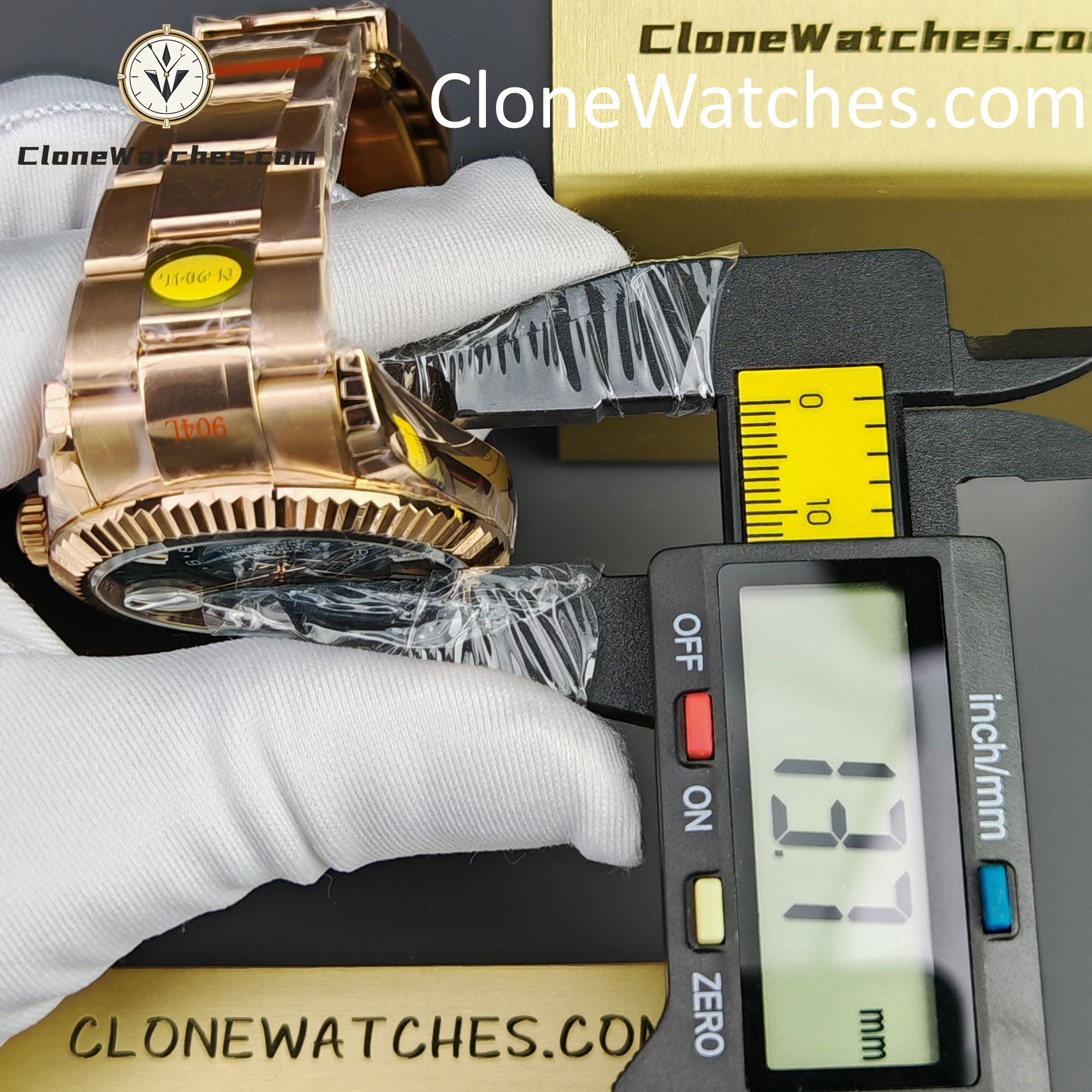 Rolex Super Clone Watches 1:1 Sky Dweller Rose Gold Blue Oyster m336935-0005 9002 Movement
