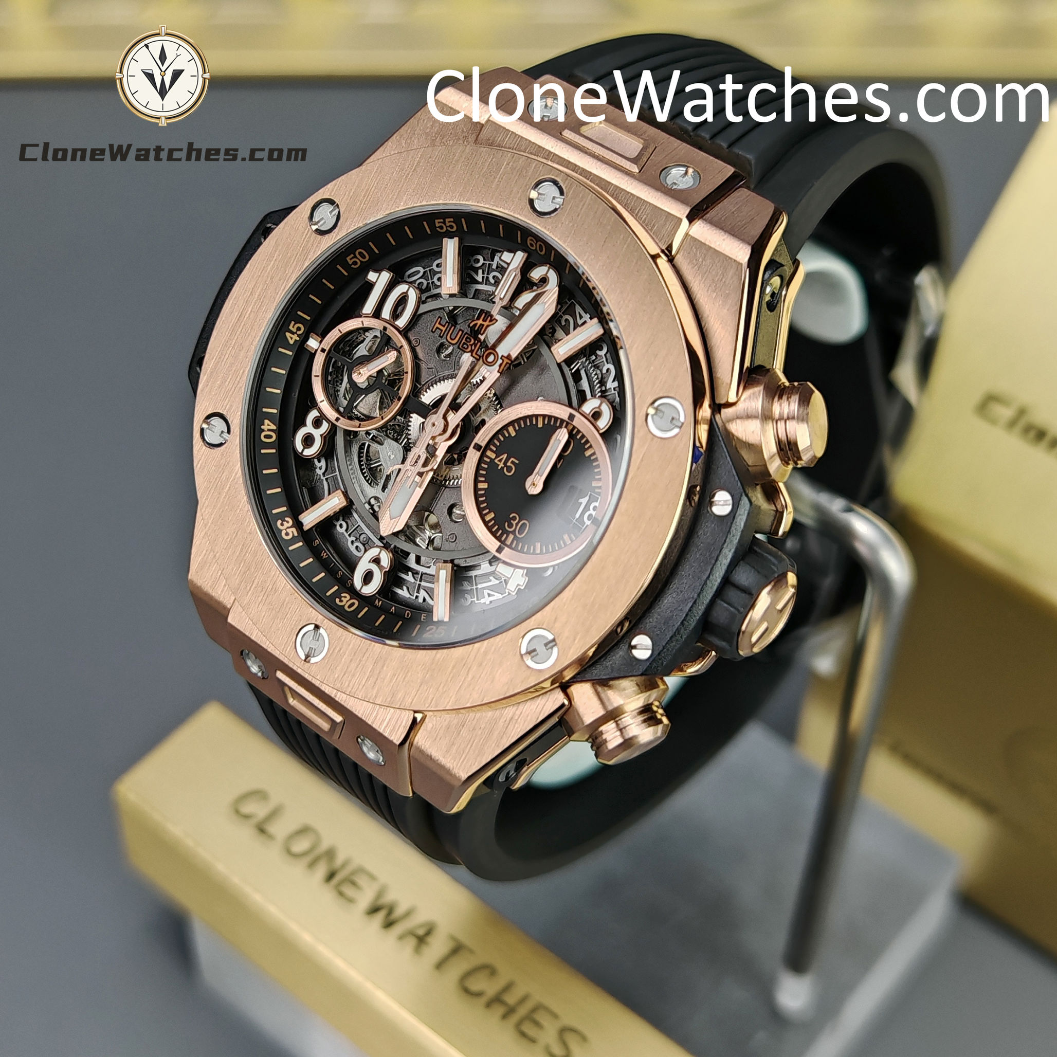 Hublot Super Clone Watches 1:1 Big Bang Unico King Gold 42mm 441.OX.1181.RX