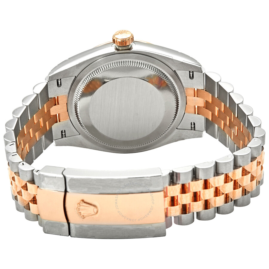 Rolex Datejust 36 Automatic Dark RhodiumDial Men s Steel and 18kt Everose Gold Jubilee Watch 126231DRSJ（Lifetime free warranty+90-days replacement service & Refund!.）