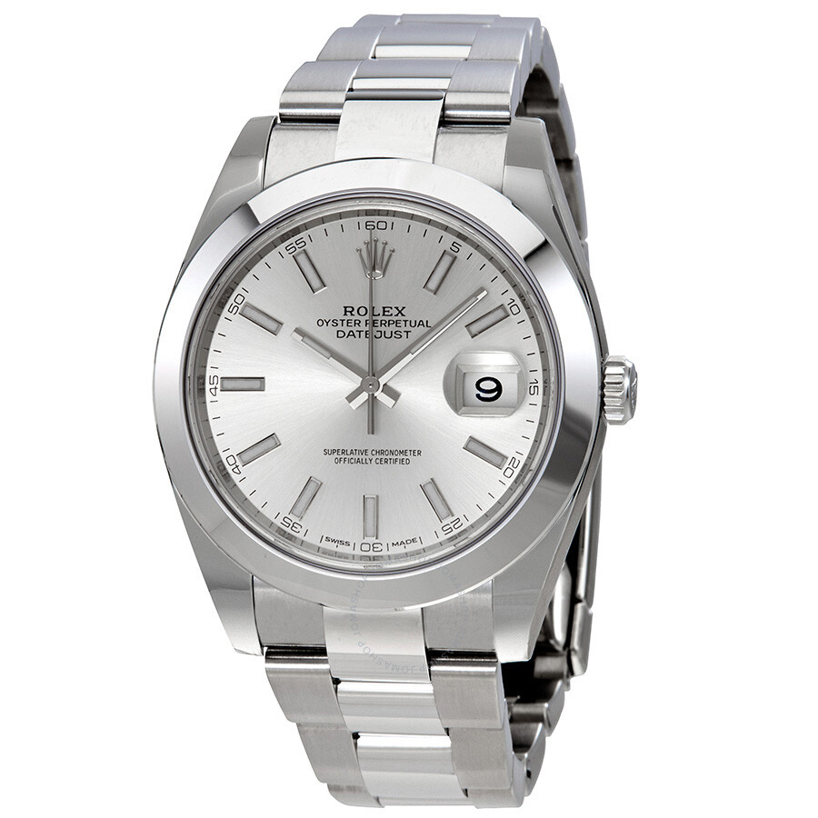 Rolex Datejust 41 Silver Dial Stainless Steel Automatic Men s Watch 126300SSO（Lifetime free warranty+90-days replacement service & Refund!.）