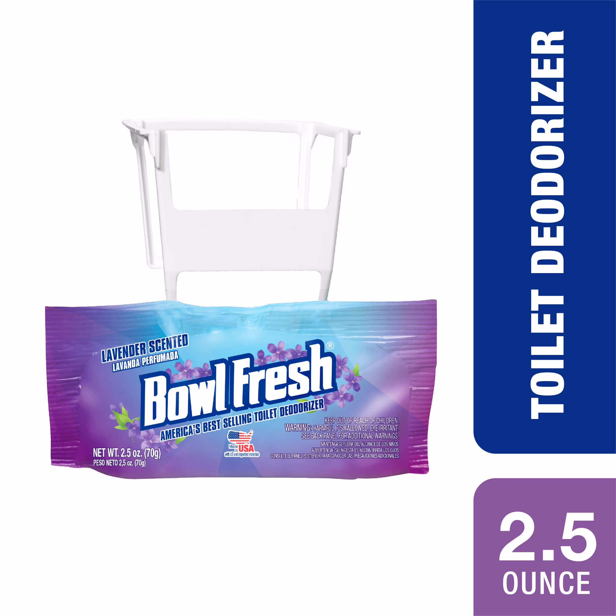 Bowl Fresh Toilet Bowl Deodorizer Hanger, Lavender Scented