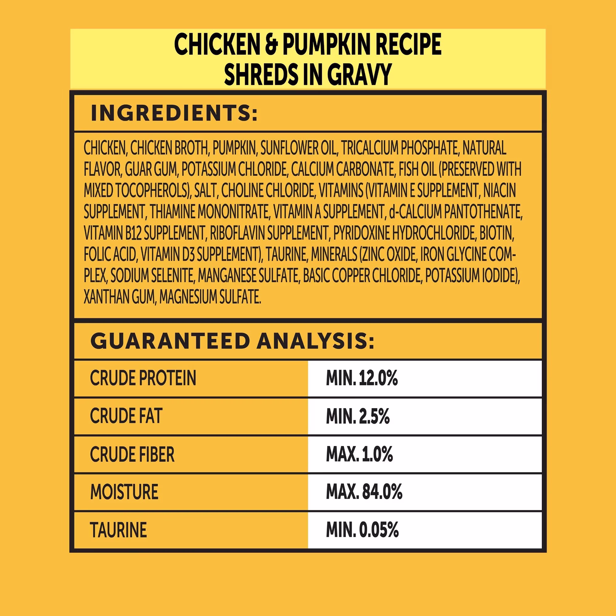 Vibrant Life Chicken & Pumpkin Shreds Wet Cat Food, 3 oz Can