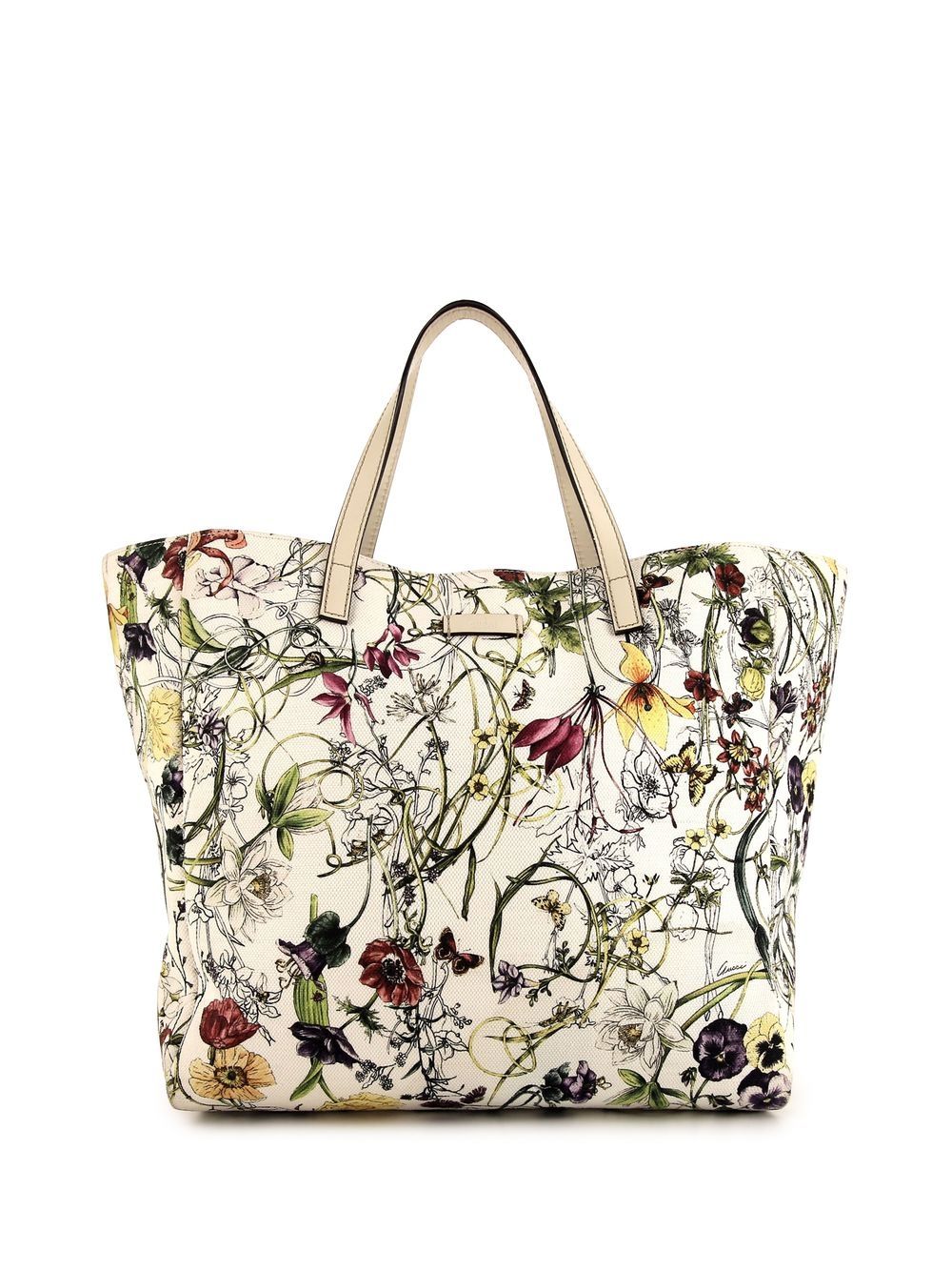 Floral Print Tote Bag (2010s Collection)