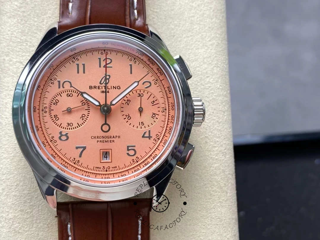 Breitling Premier B01 Chronograph 42 AB0145331K1P2 Replica Copper Dial