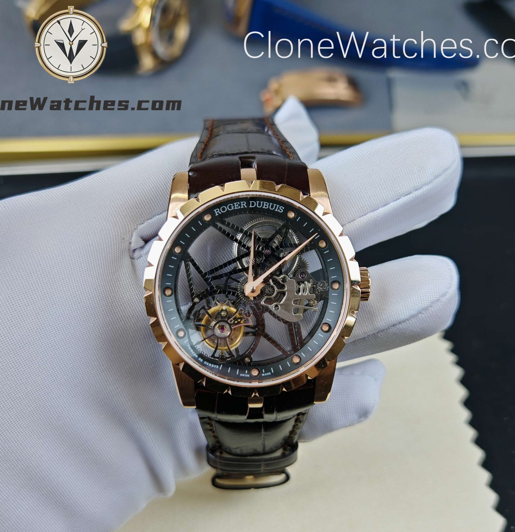 Roger Dubuis Super Clone Watches 1:1 Excalibur Tourbillon RDDBEX 0392