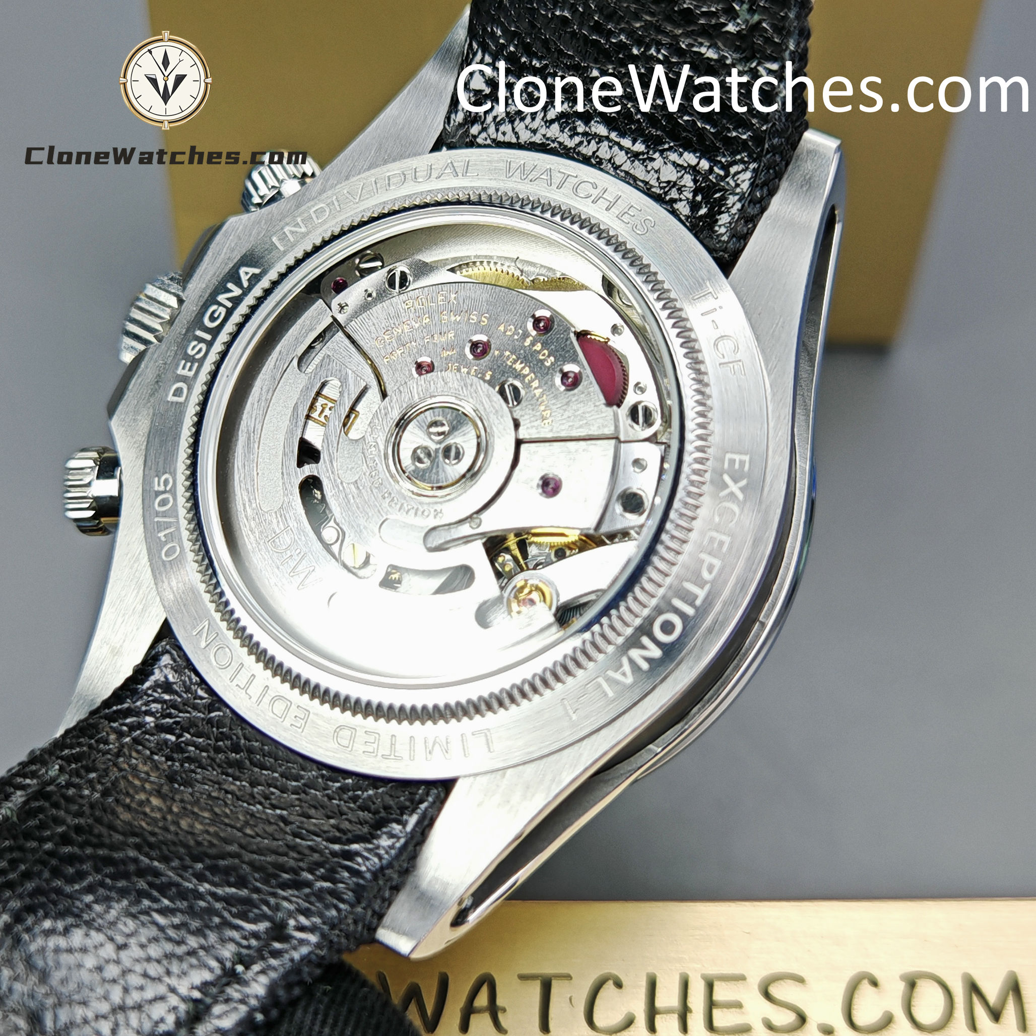 Modified Super Clone Watches 1:1 DiW Rolex Daytona NTPT Carbon “EXCEPTIONAL-1”