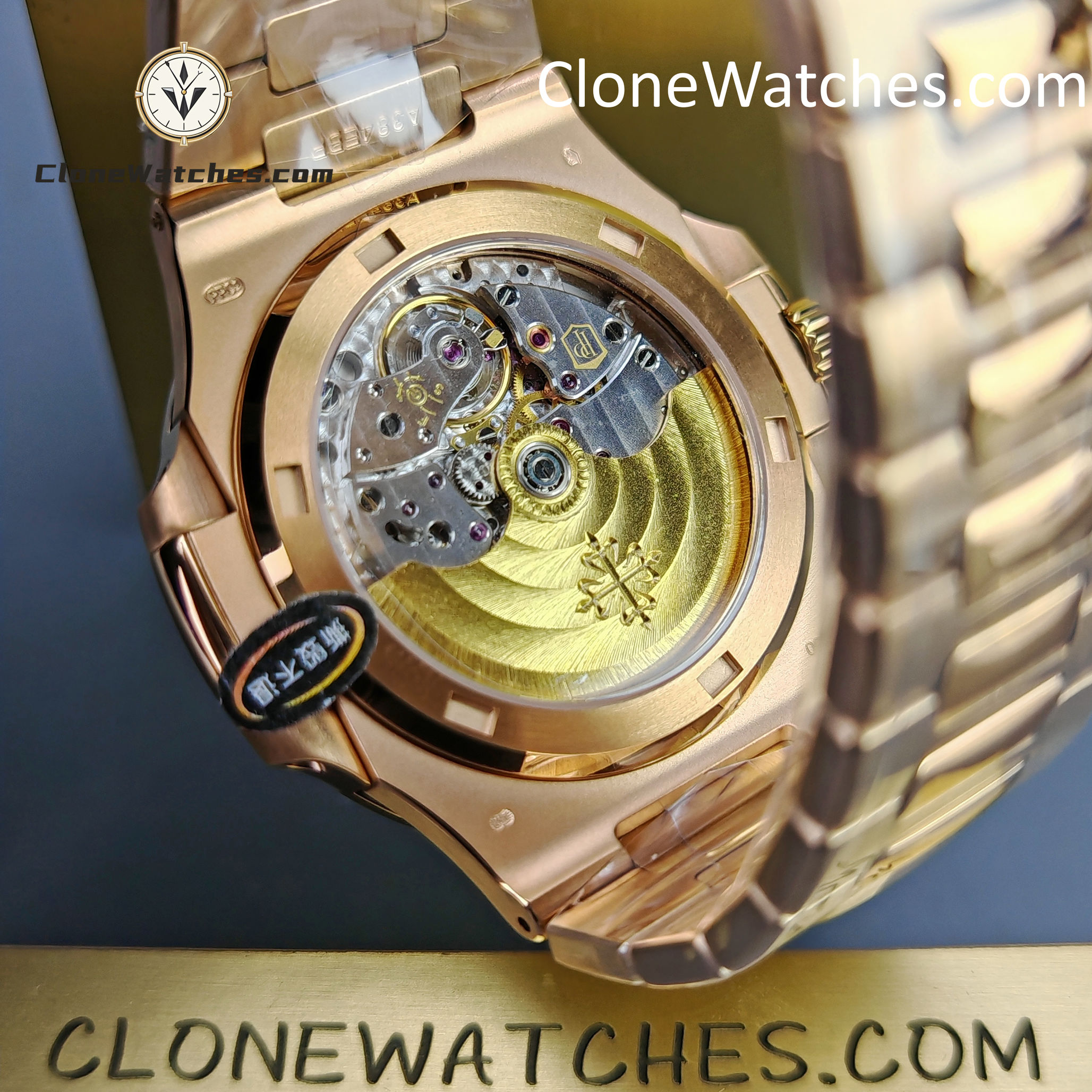 Patek Philippe Super Clone Watches 1:1 Nautilus 5711 Brown Dial 18K Rose Gold