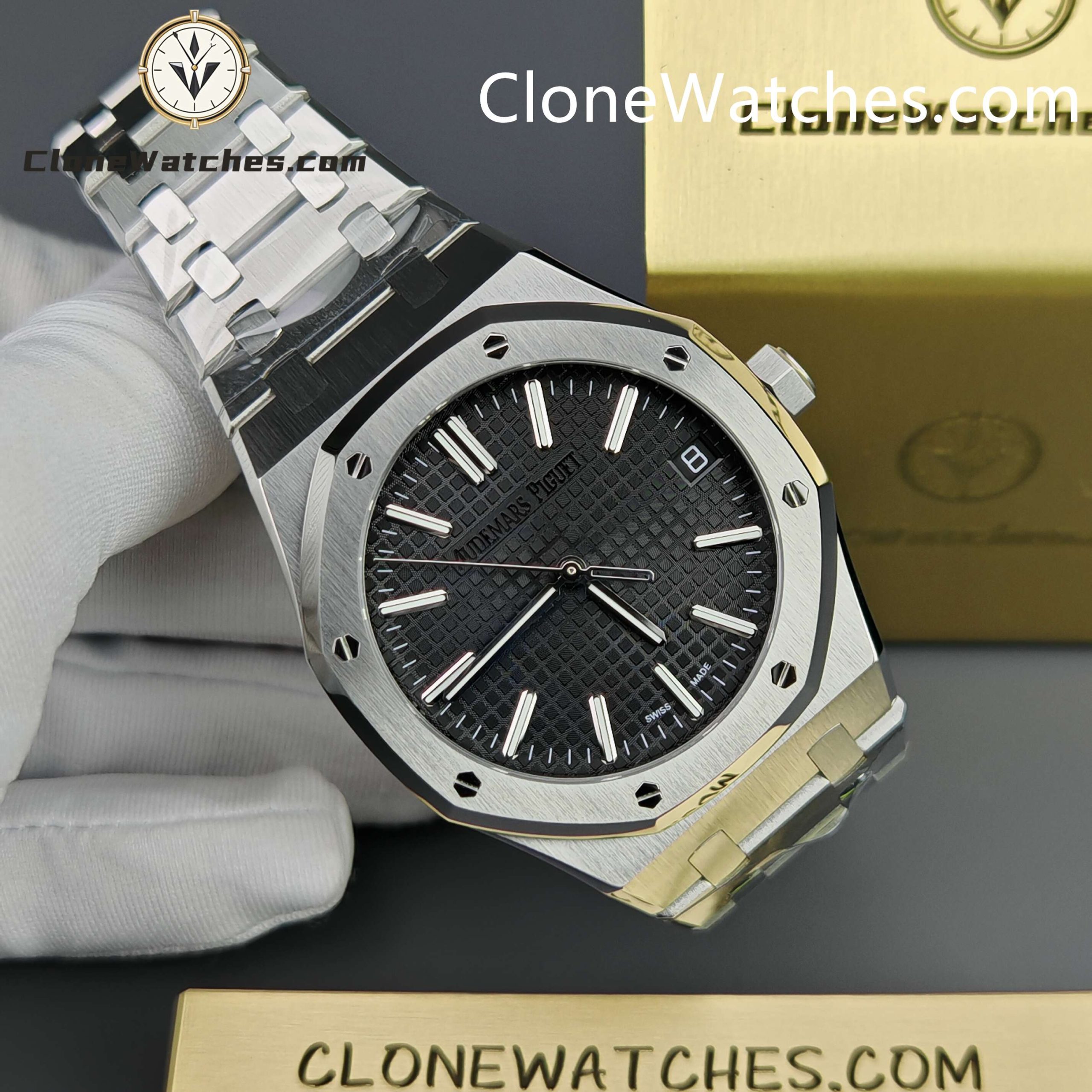 Audemars Piguet Super Clone Watches 1:1 Royal Oak 15510 Black Dial 41MM Selfwinding