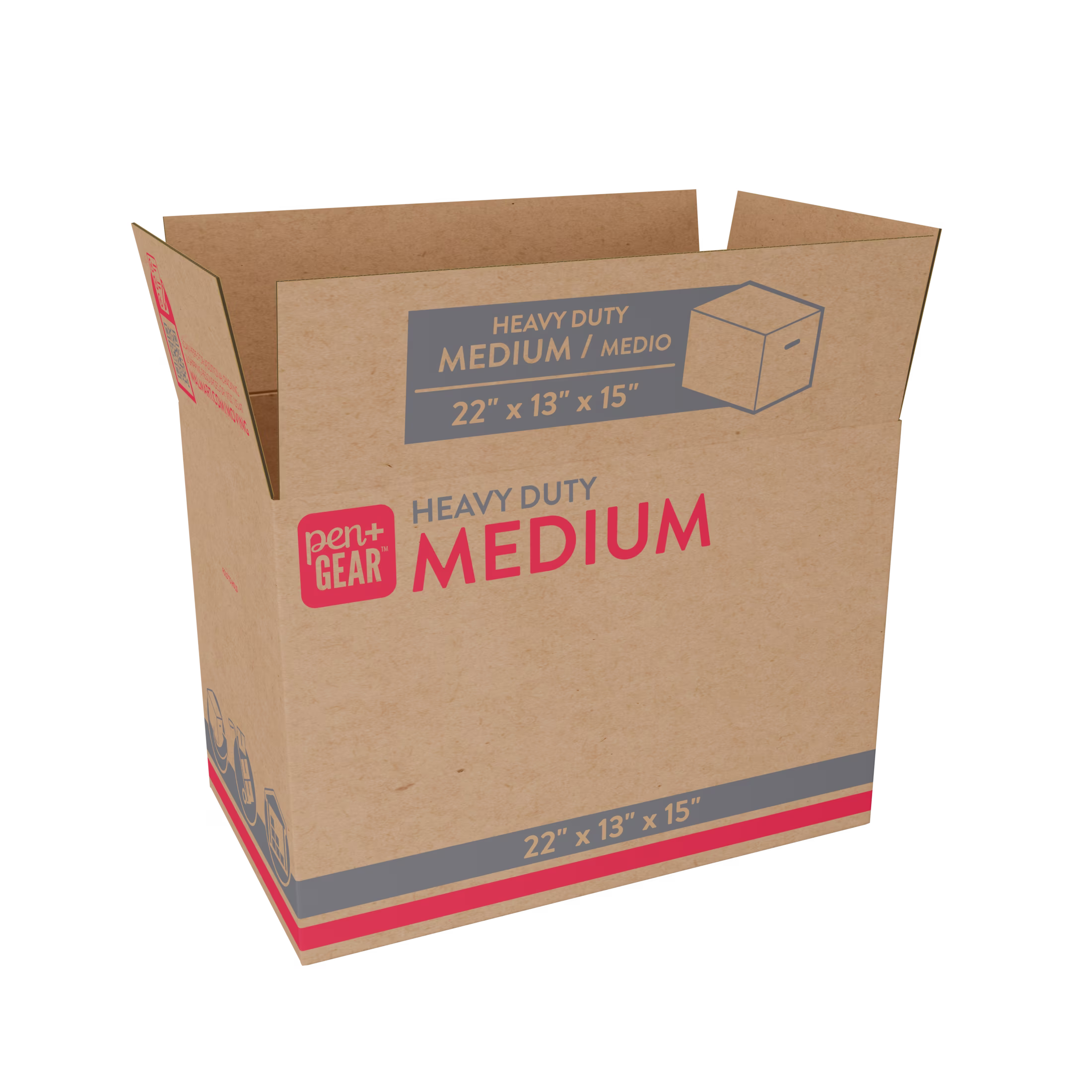 (10 pack) Pen+Gear Medium Heavy Duty Kraft Moving Boxes, 22 Inches x 13 Inches x 15 Inches
