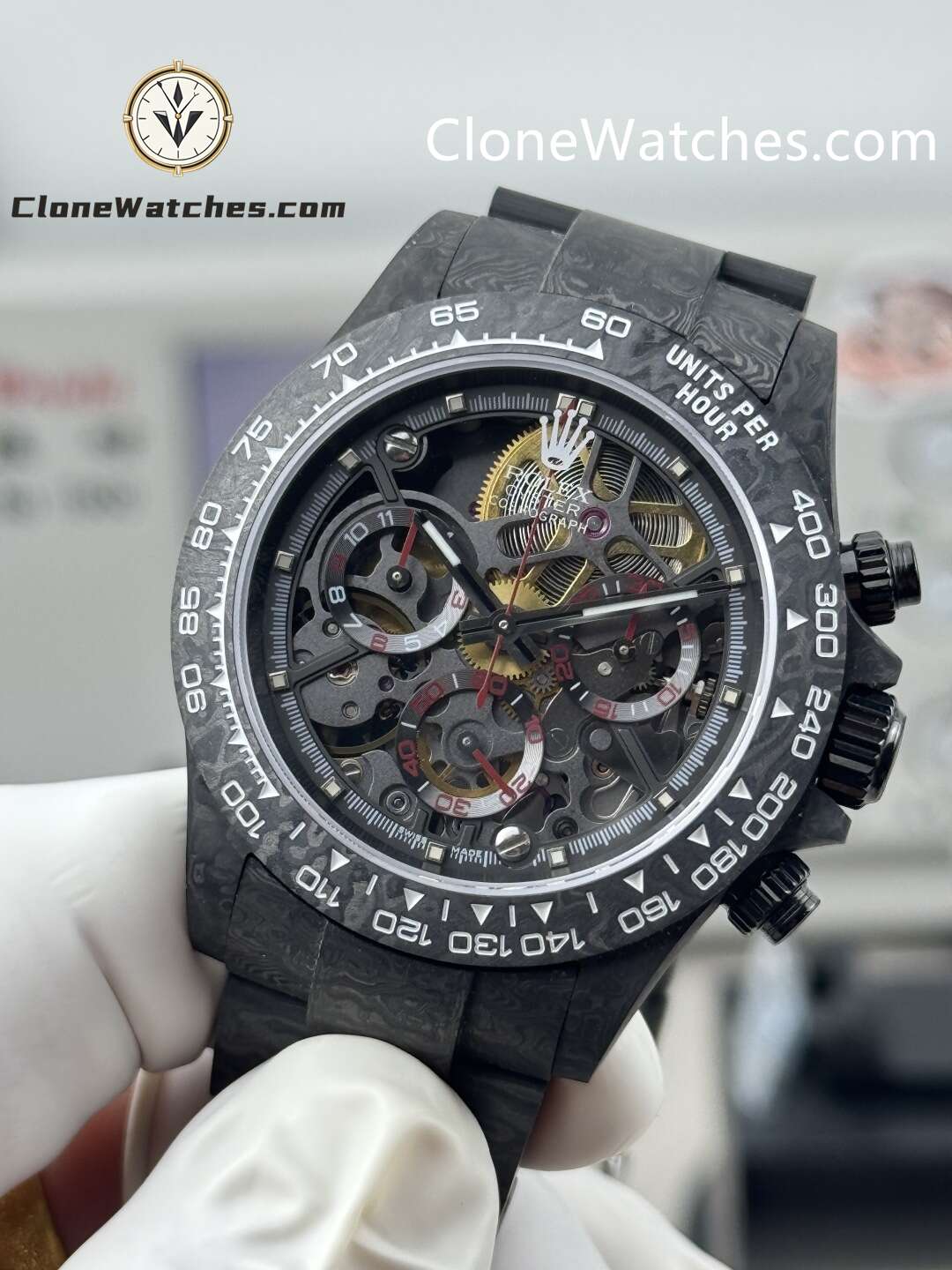 Modified Super Clone Watches 1:1 Rolex Daytona 4130 Super Lightweight Carbon Fiber 40mm