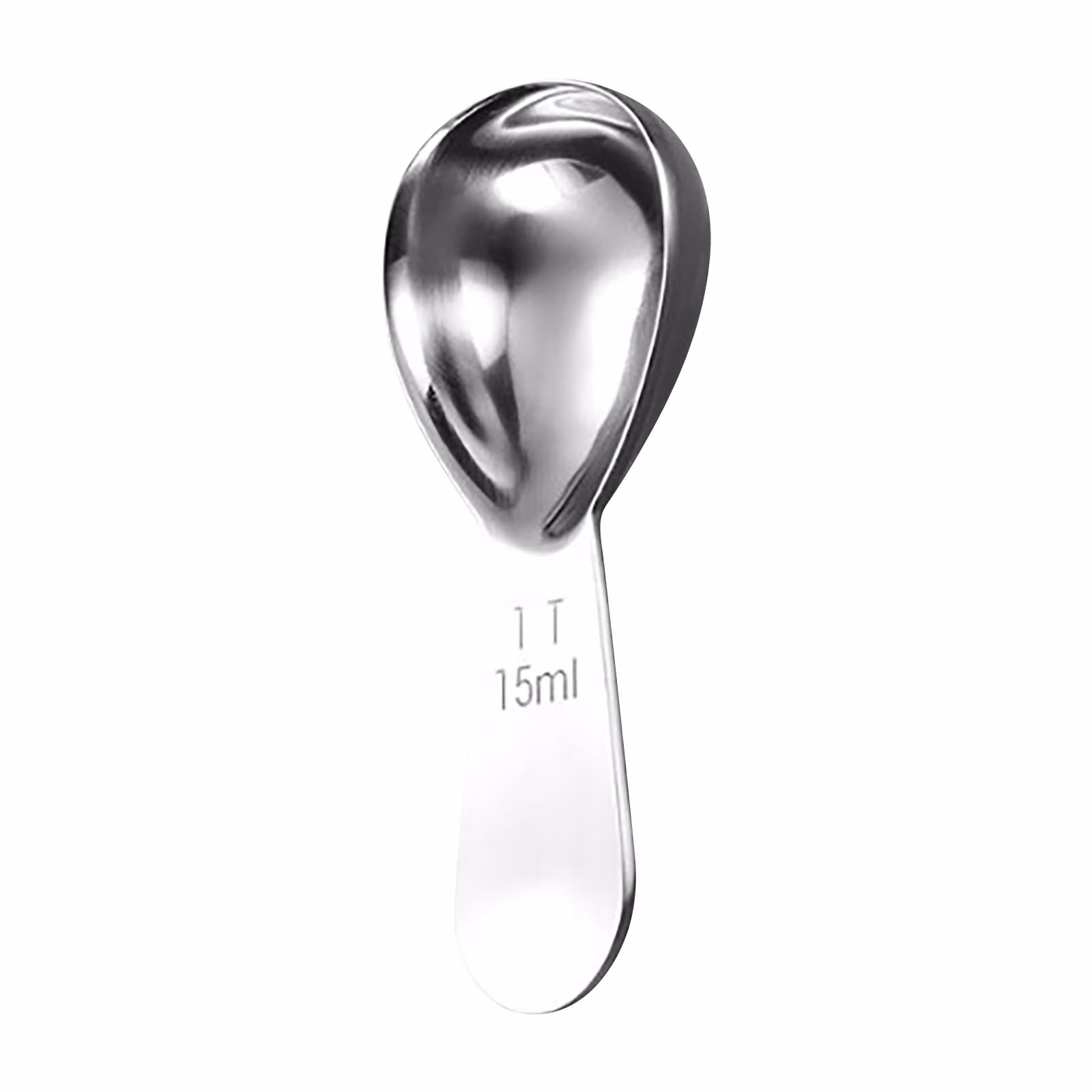 Coffee Scoop for Ground Coffee 1 Tablespoon Measuring Spoon, Small 18/8 Stainless Steel Exact Measuring Spoon for Tea Sugar Flour Metal Coffee Scooper for Canisterss/Jars (15ml,1 Pcs)