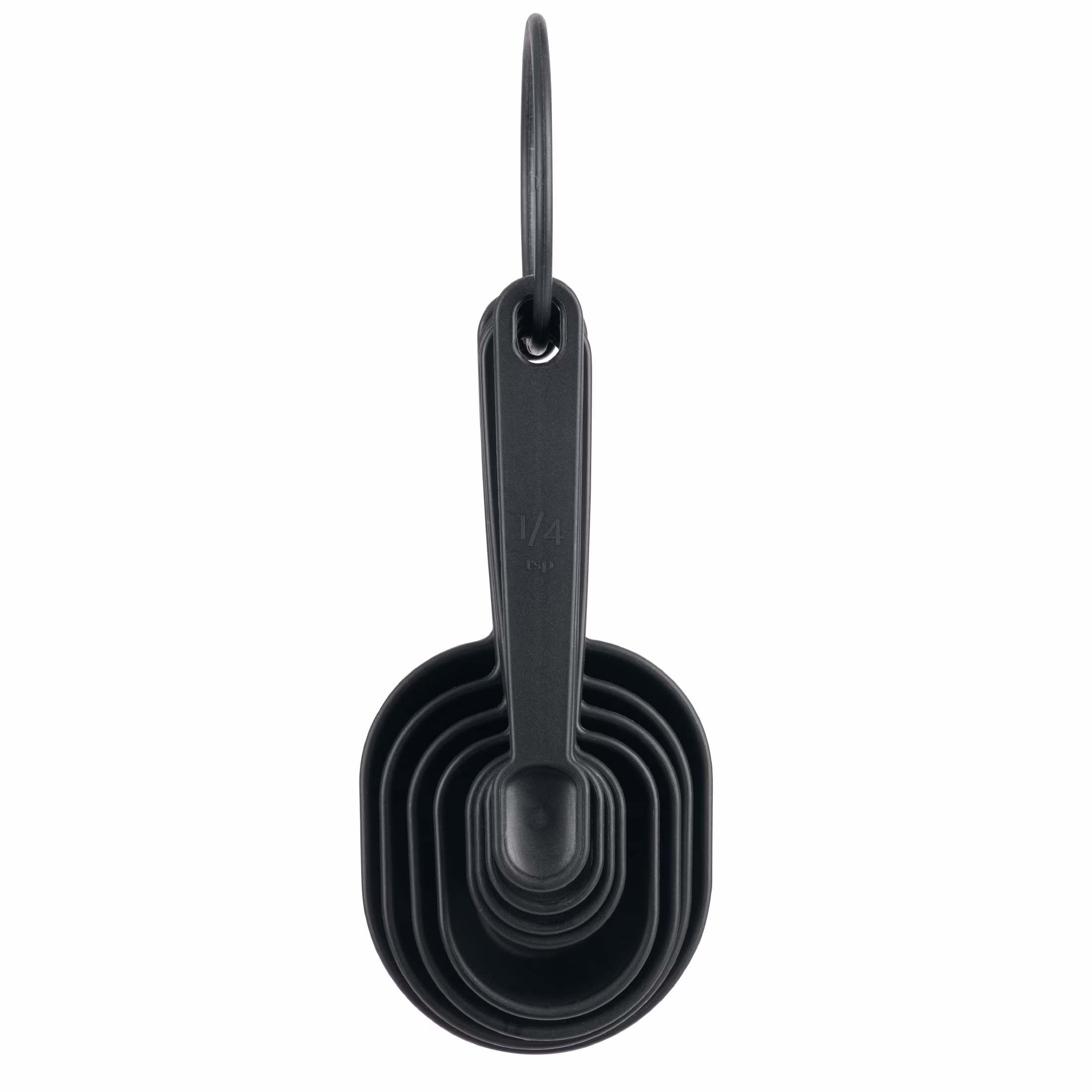 Mainstays 8-Piece Measuring Cup and Spoon Set - Durable, Space Saving Kitchen Essential, Black