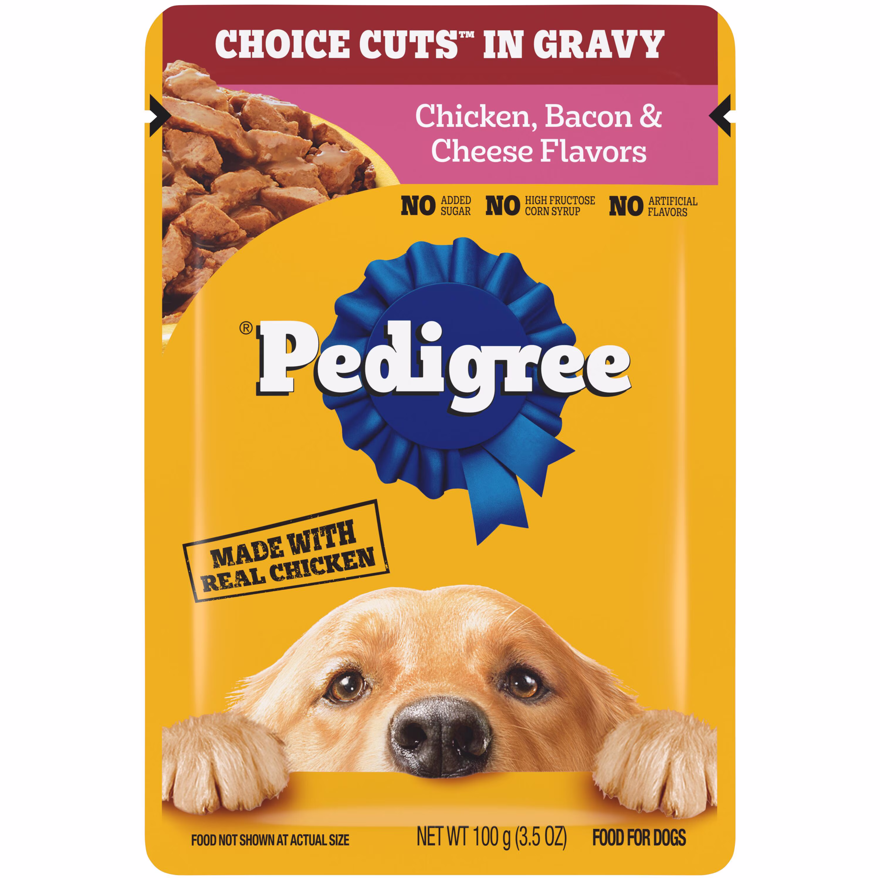 PEDIGREE Pouch, 3.5 oz Chicken, Bacon & Cheese