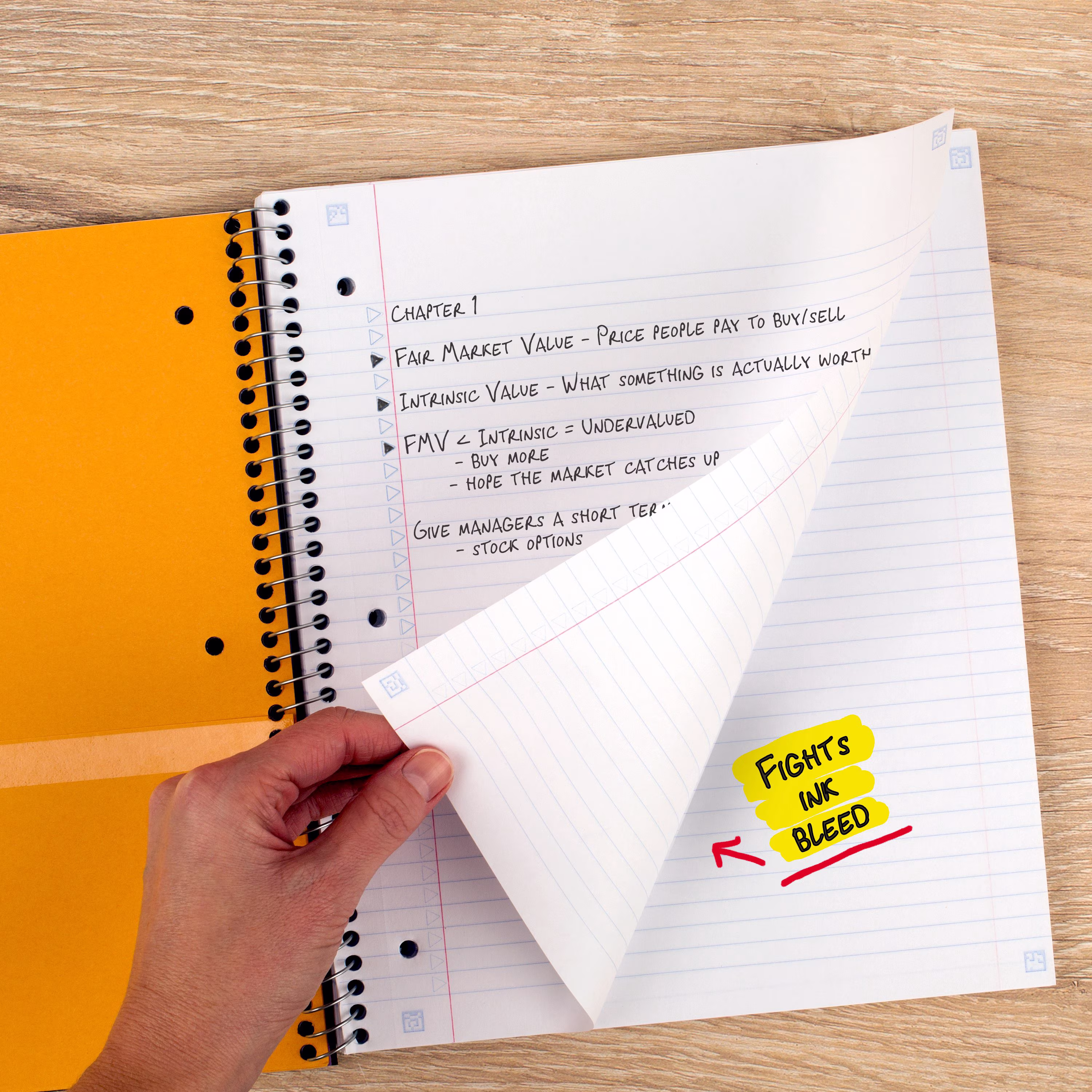 Five Star 1 Subject College Ruled Notebook Plus Study App, 8.5