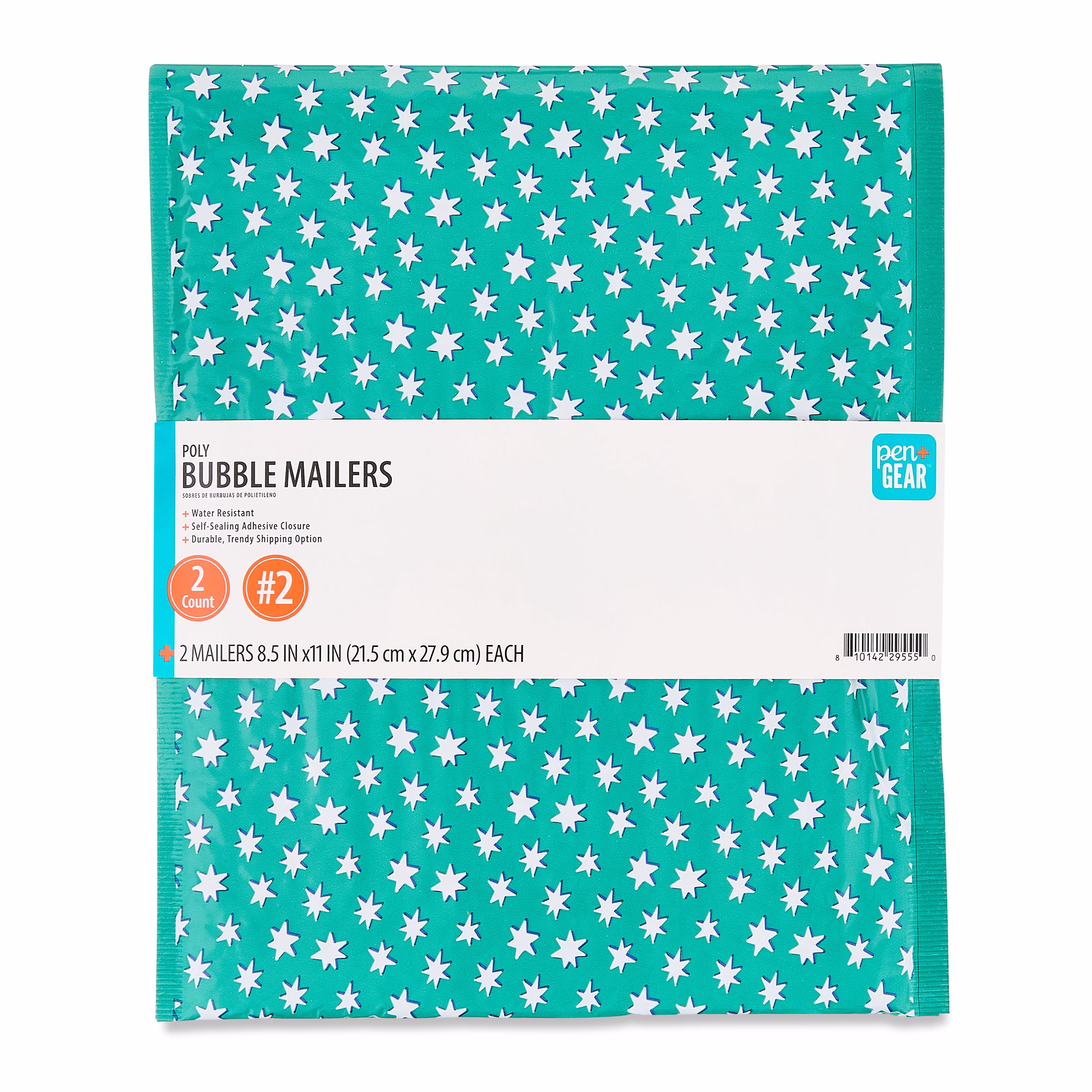 Pen+Gear Poly Bubble Mailers, Self-Seal Closure, #2, 8.5