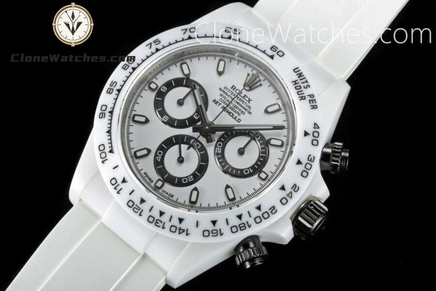 Modified Super Clone Watches 1:1 AET Rolex Daytona ceramic White Classic