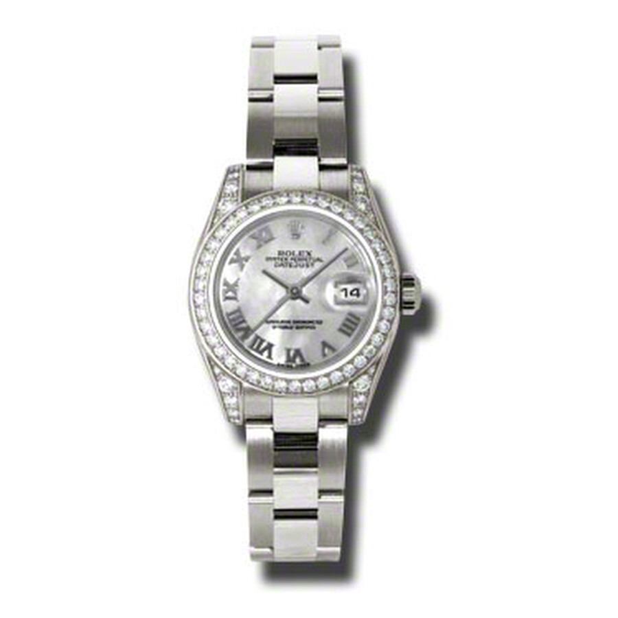Rolex Lady Datejust 26 Mother of Pearl Dial 18K White Gold Oyster Bracelet Automatic Watch 179159MRO（Lifetime free warranty+90-days replacement service & Refund!.）