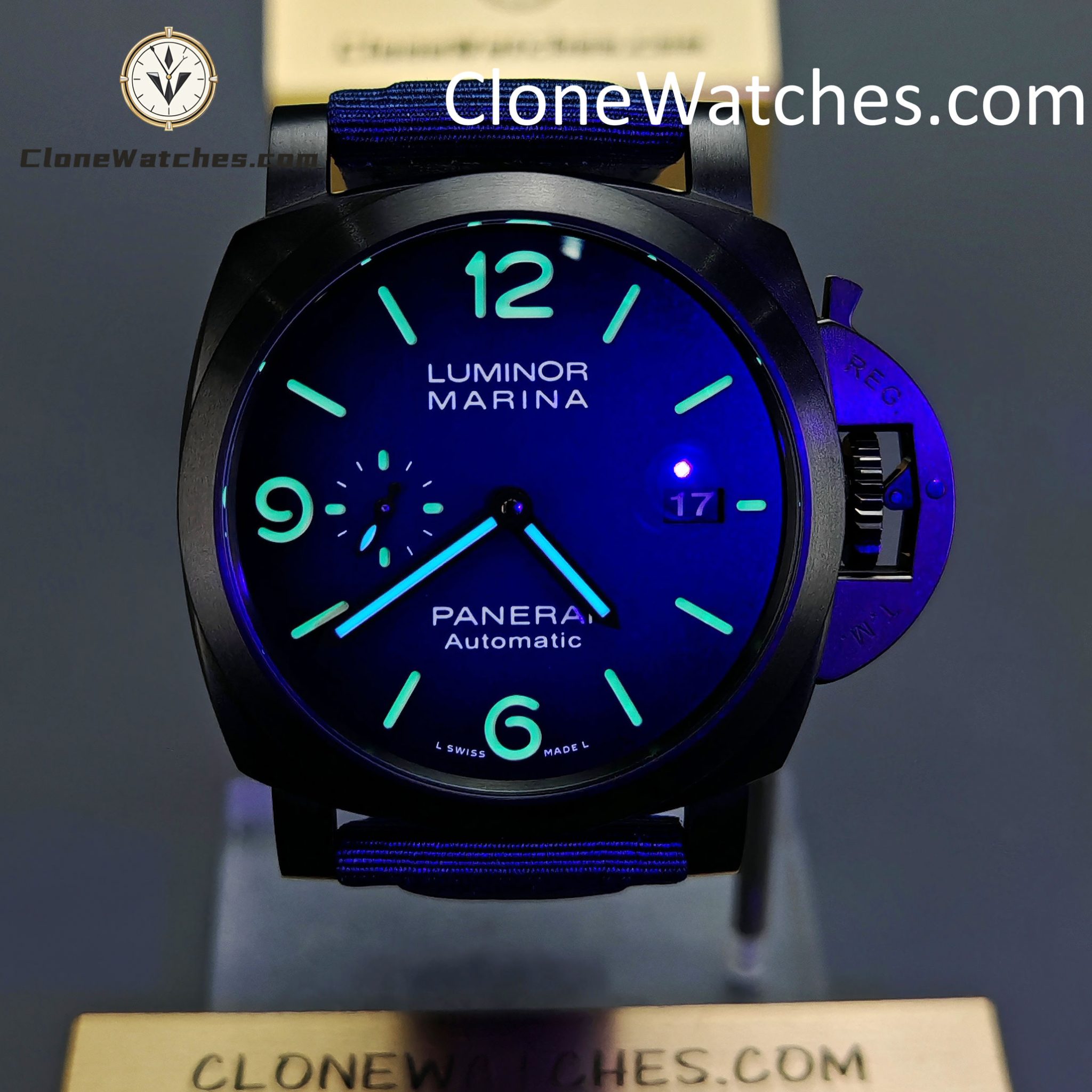 Panerai Super Clone Watches 1:1 Luminor Marina Steel DLC – Milan PAM02319 44MM