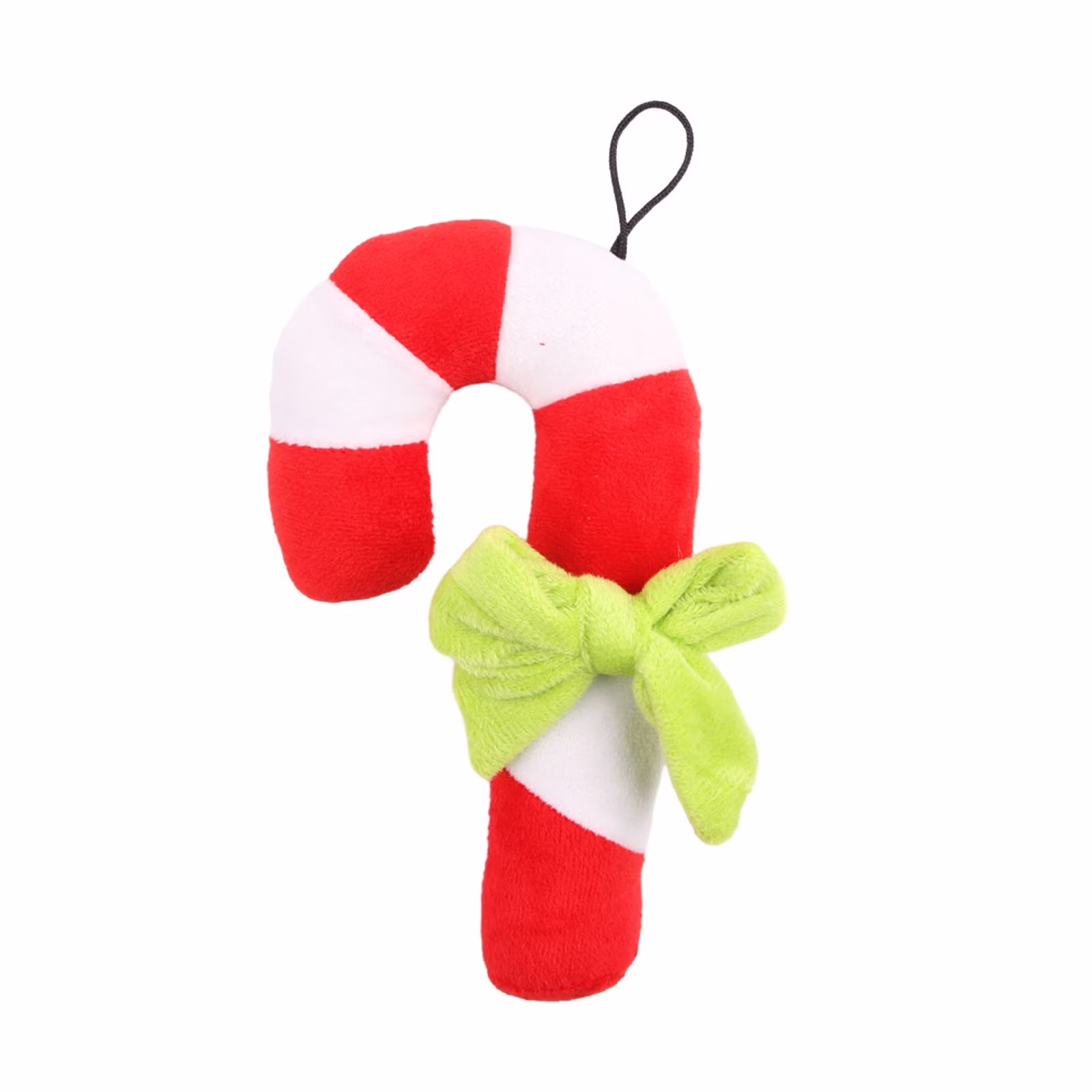 Teissuly Plush Pet Christmas Toys Dogs Bites Noise Making Toys Crutch Shaped Holiday Supplies