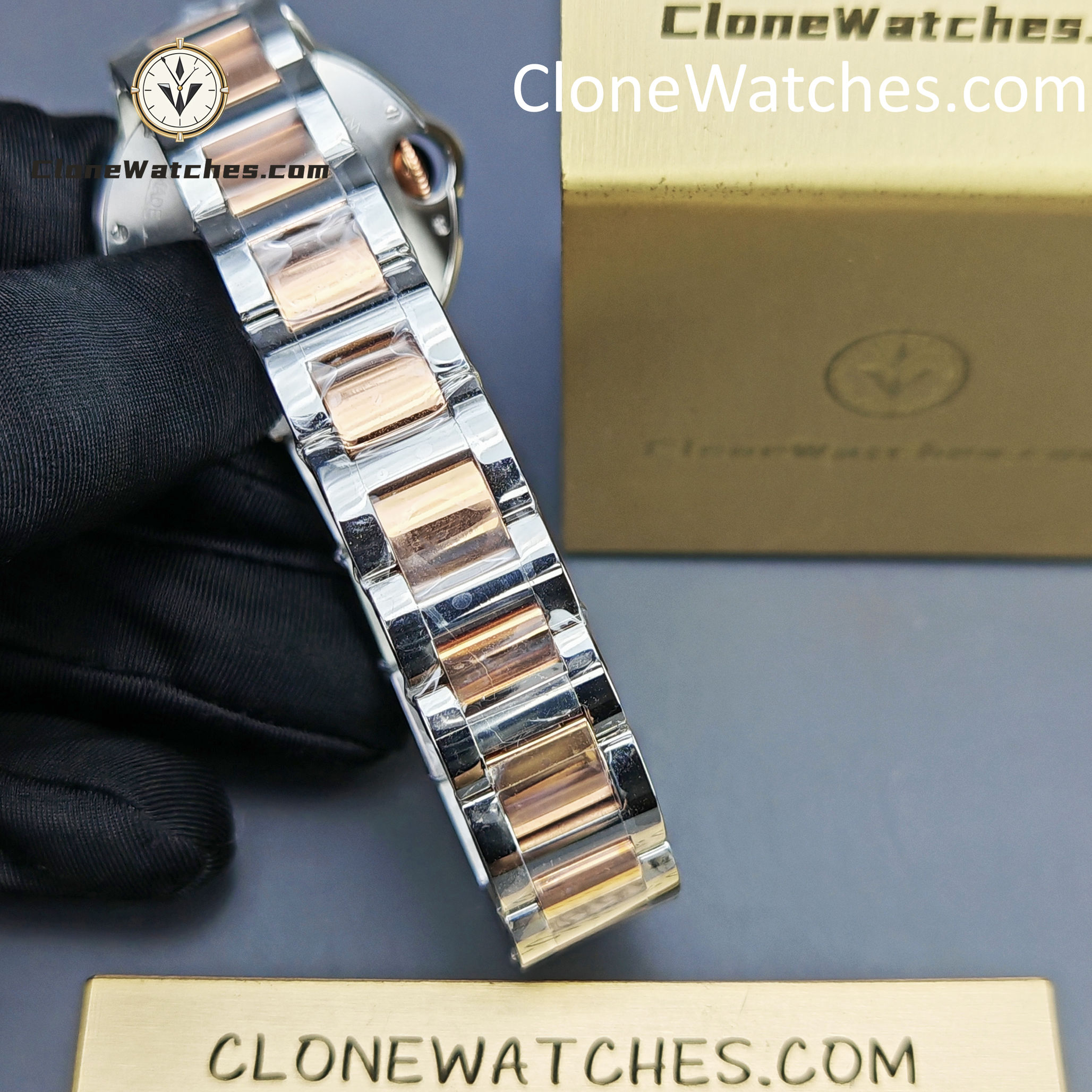 Cartier Super Clone Watches 1:1 Ballon Bleu de W3BB0023 Silver Dial Diamond bezel 33mm