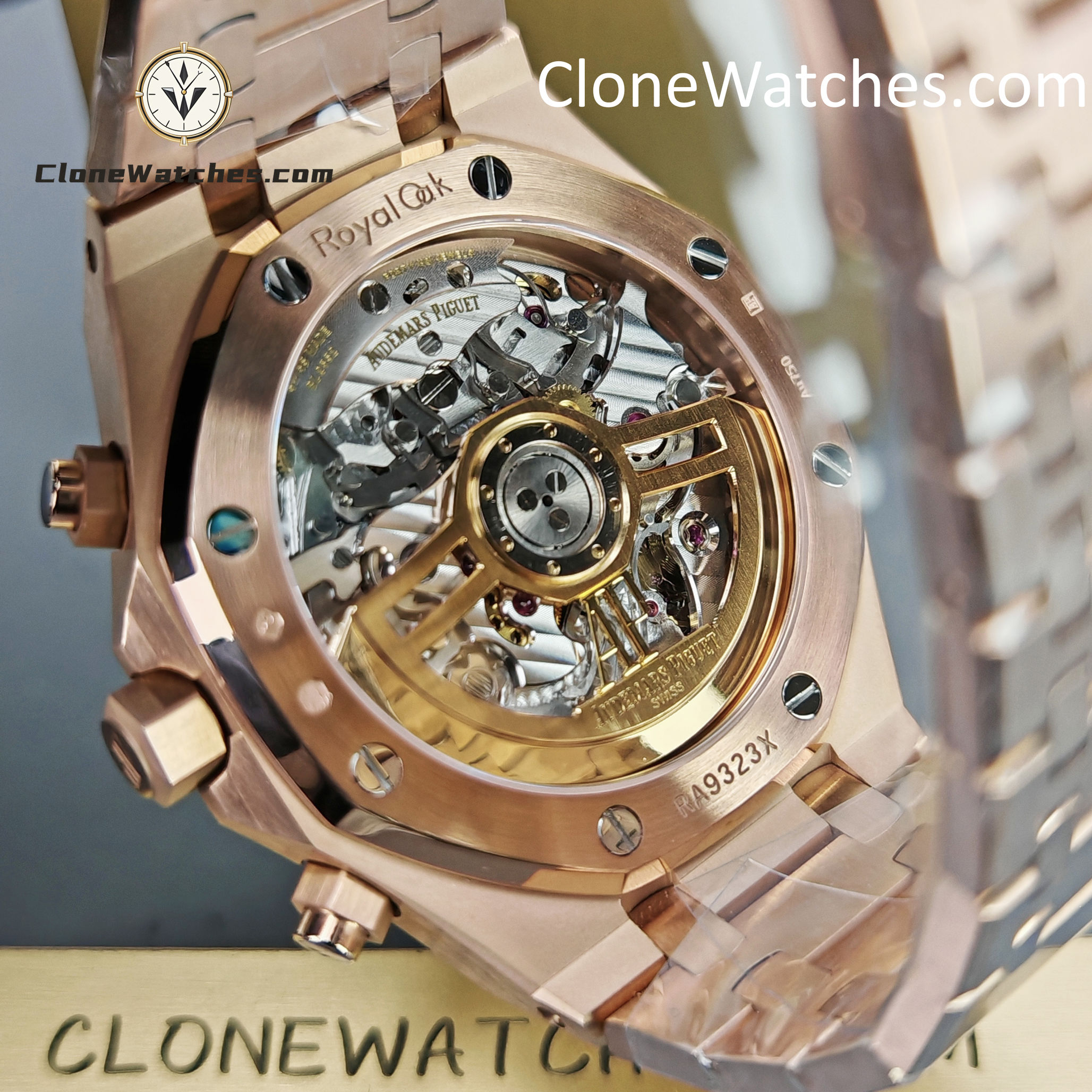 Audemars Piguet Super Clone Watches 1:1 Royal Oak Rose Gold 26240 Green Dial