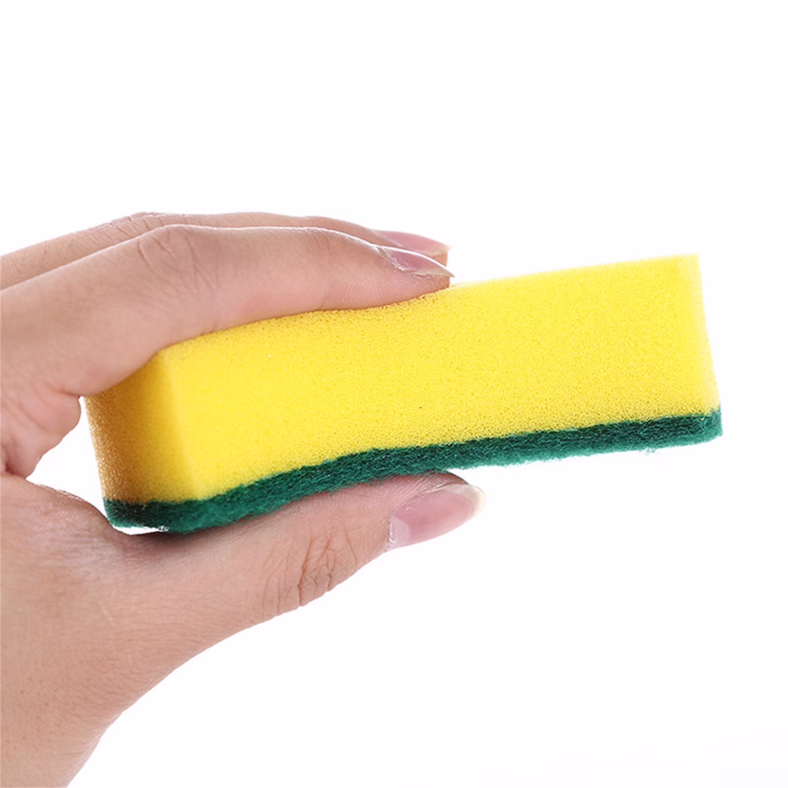 OAVQHLG3B 10 Pcs Dish Washing Sponge Kitchen Cleaning Scrub pad Pack Household Bathroom Use dust Car Wash Non Scratch Scouring Dishwasher Sink Dishwashing Soft Mesh Net Pot Scrubbers