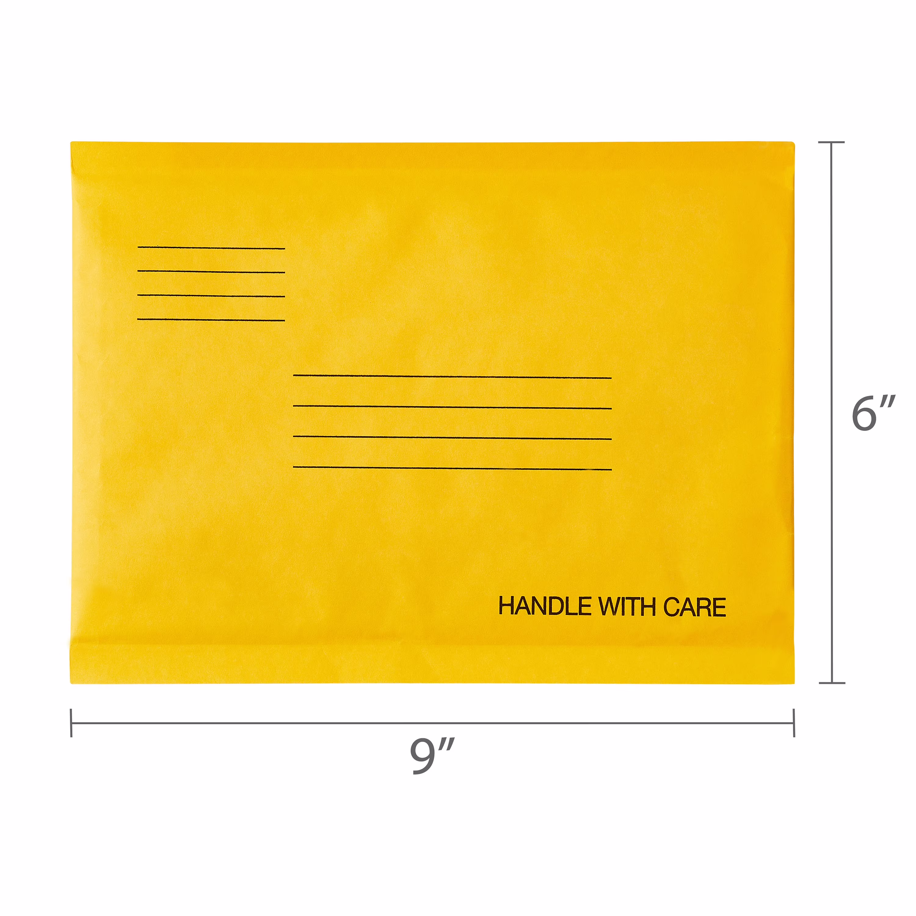 Pen+Gear Self-Sealing Kraft Bubble Mailers, #0, 6 in x 9 in, 2 Pack