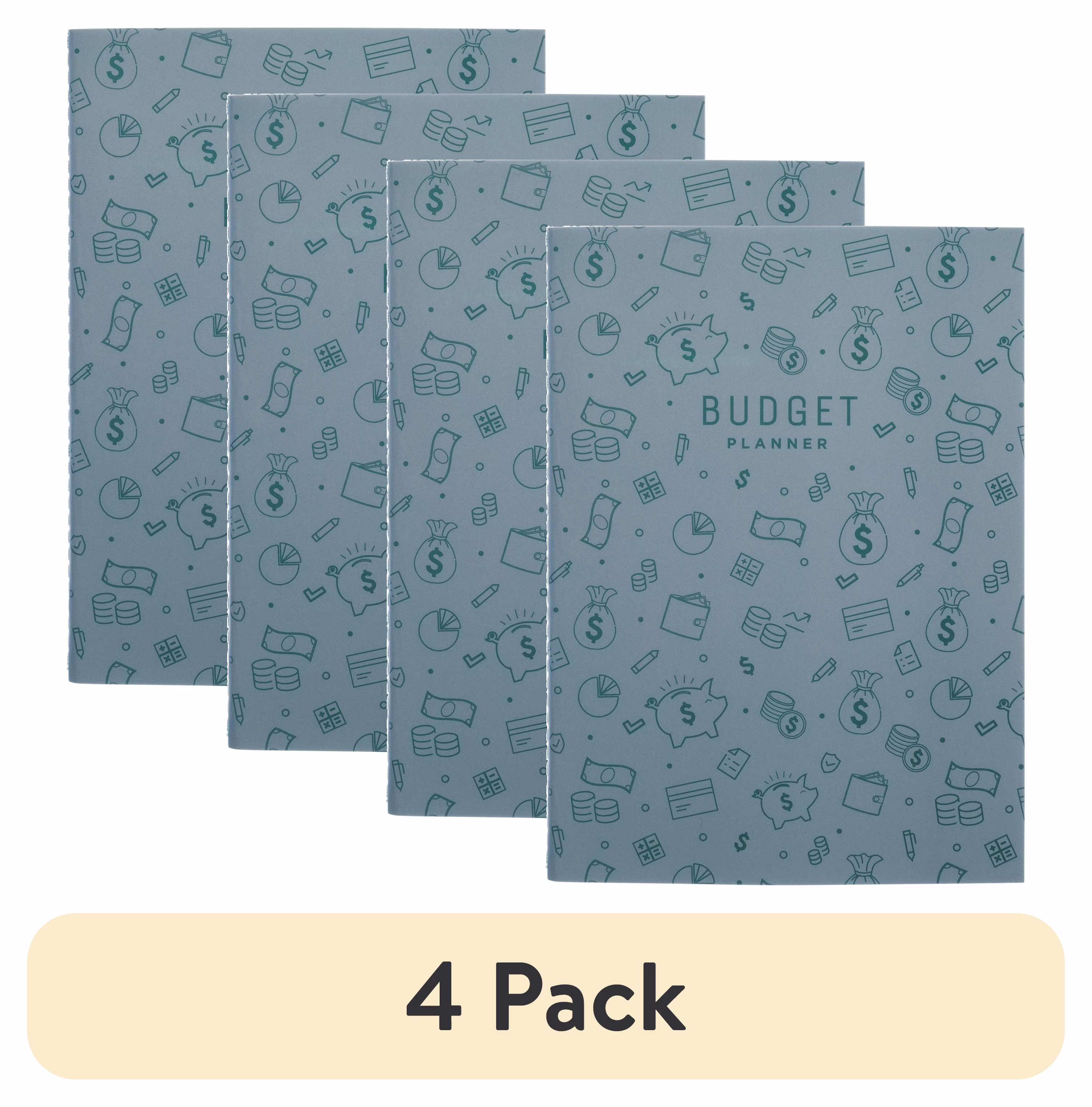 Pen + Gear Small Green Monthly Budget Planner, 5.5 x 7.5 Inches, 12 Months