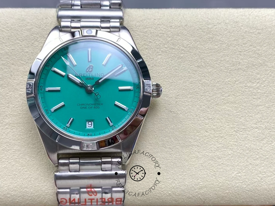 Breitling Chronomat Automatic 36mm Turquoise Dial A103801A1L1A1 Replica