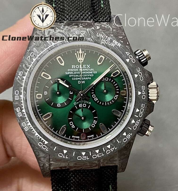 Modified Super Clone Watches 1:1 DiW Rolex Daytona GRADIENT GREEN SILVER