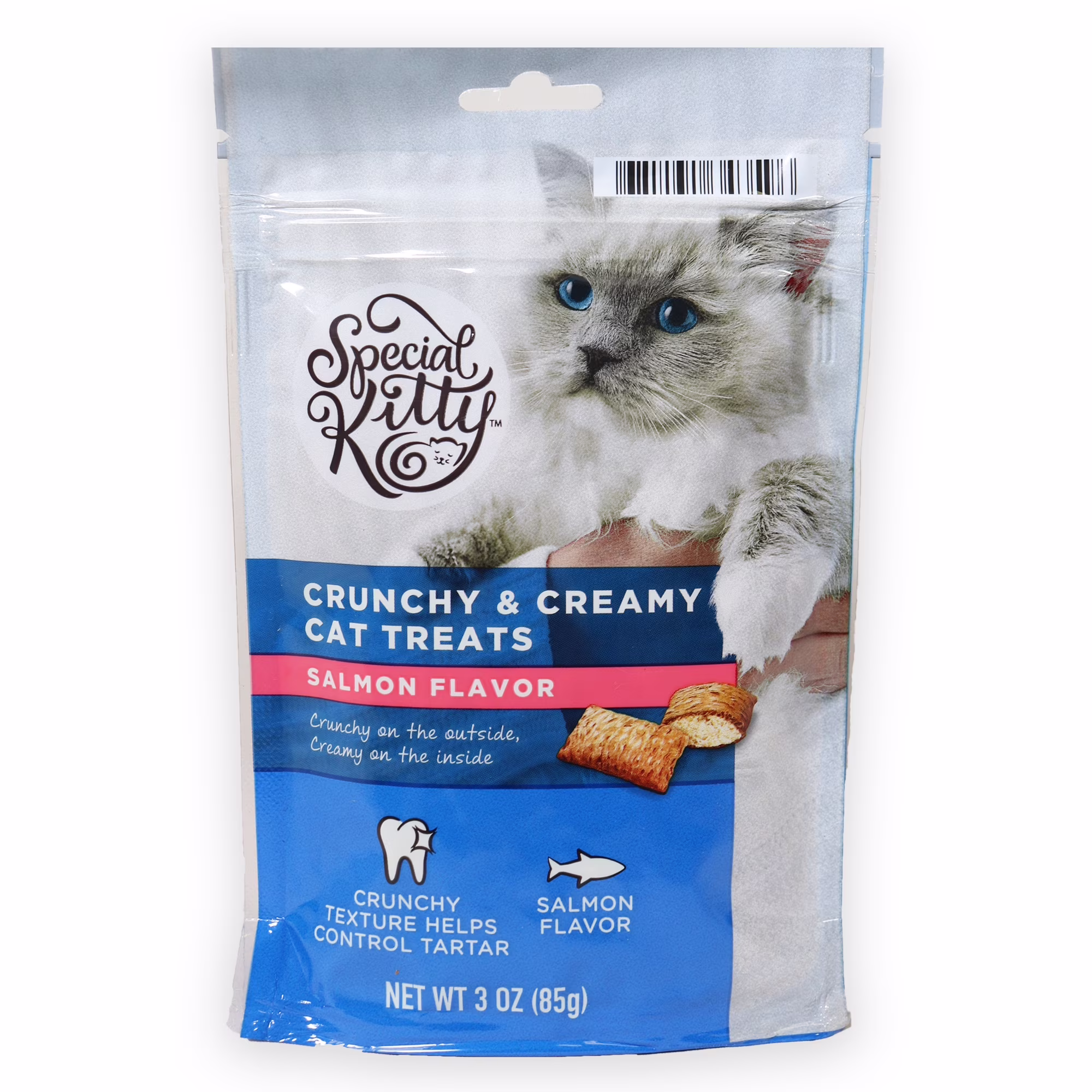 Special Kitty Crunchy and Creamy Cat Treats Salmon Flavor, 3 oz