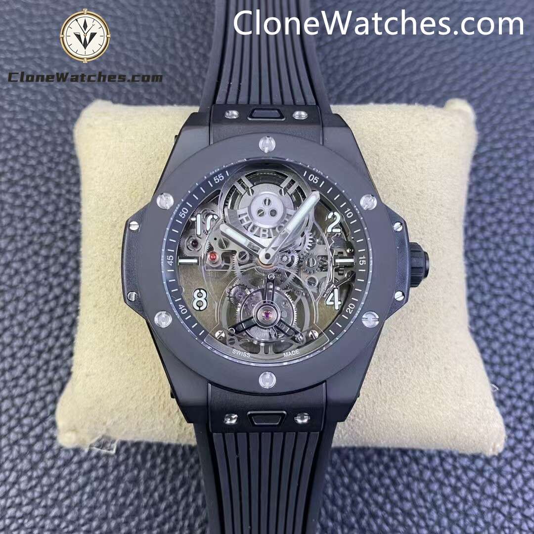 Hublot Super Clone Watches 1:1 Big Bang Tourbillon Automatic Black Magic 419.CI.0170.RX