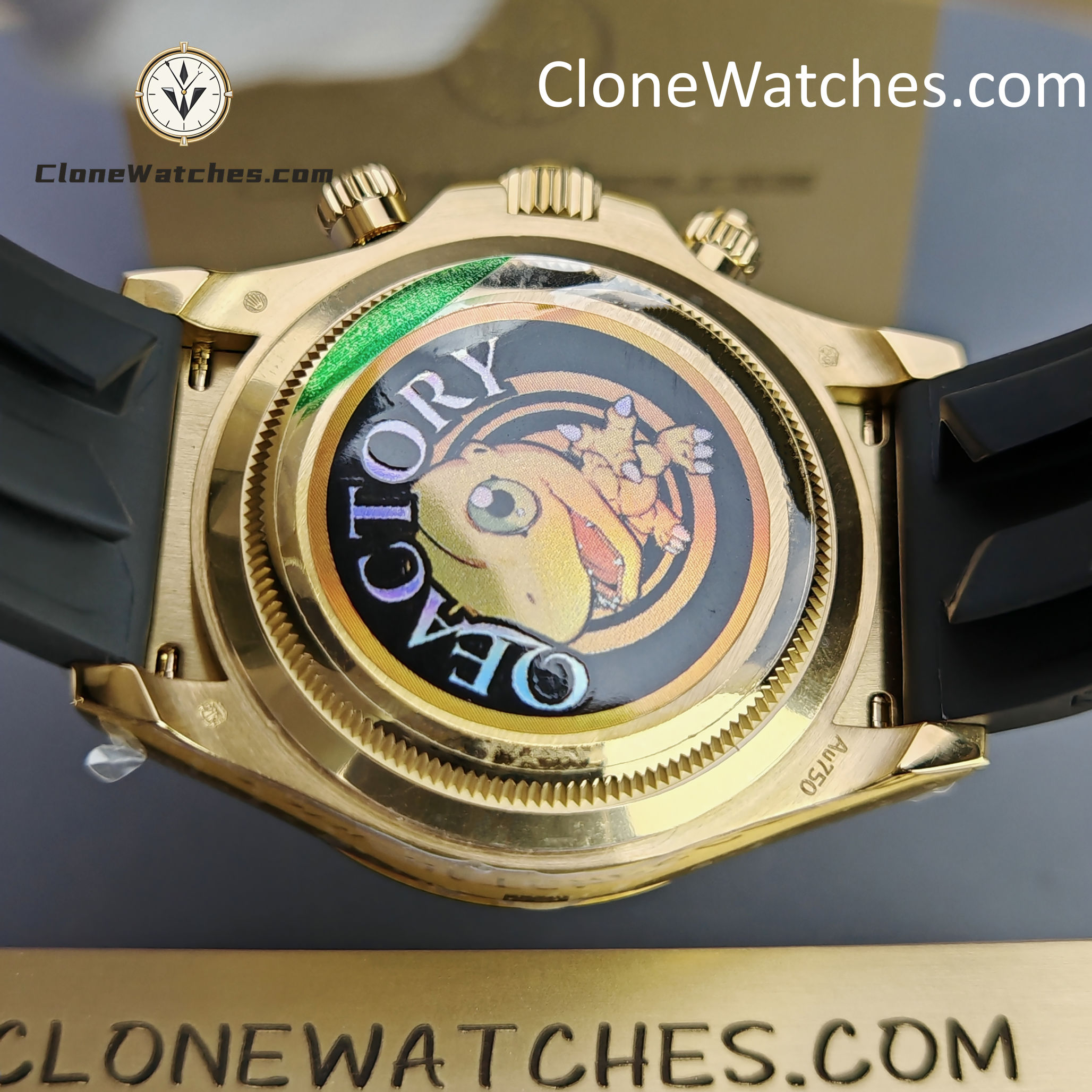 Rolex Super Clone Watches 1:1 Daytona 18k Gold M126518ln-0008 4131 Movement